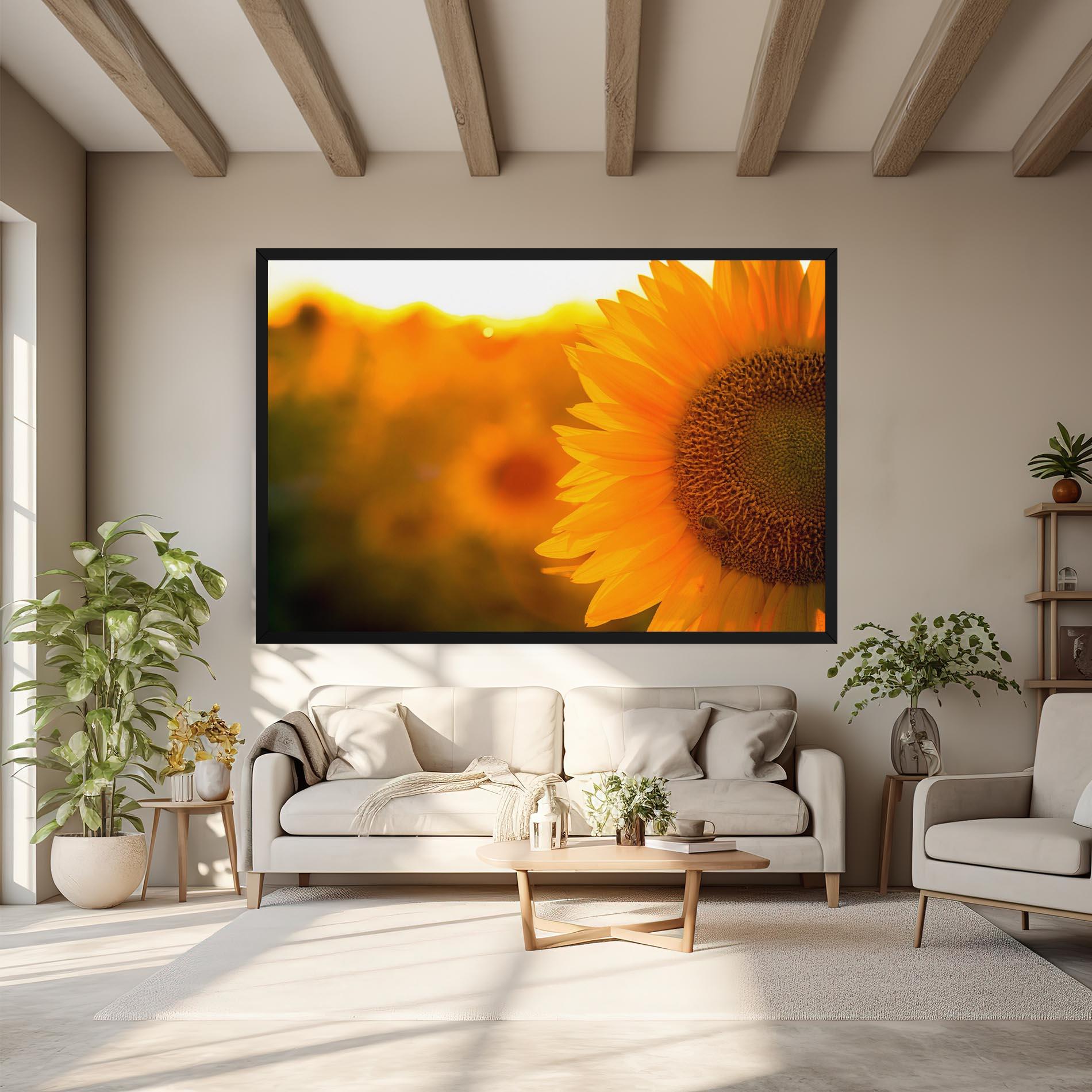 Vászonkép Sunflower mockup 6