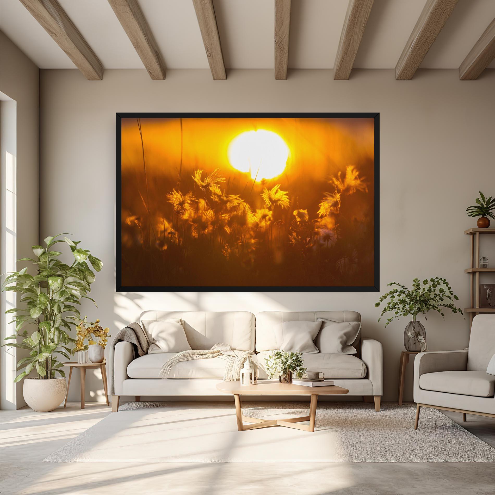 Vászonkép Wildflowers mockup 6