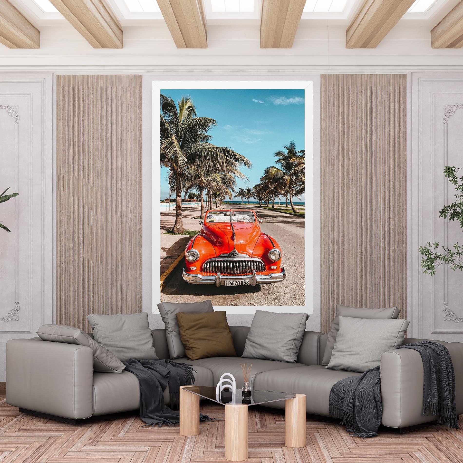 Vászonkép Red Summer Car mockup 6