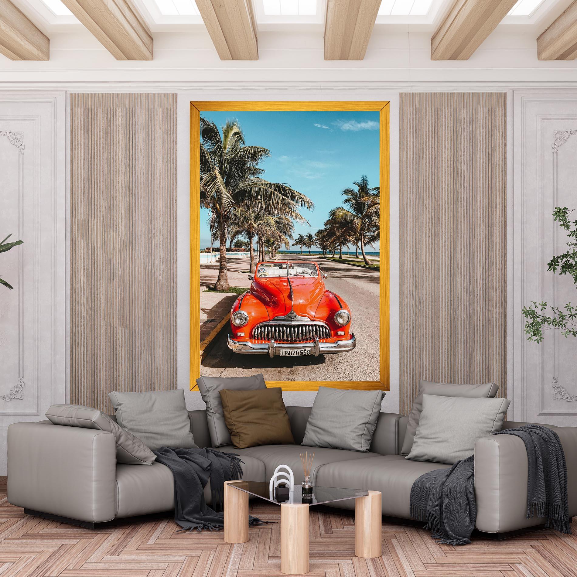 Vászonkép Red Summer Car mockup 6