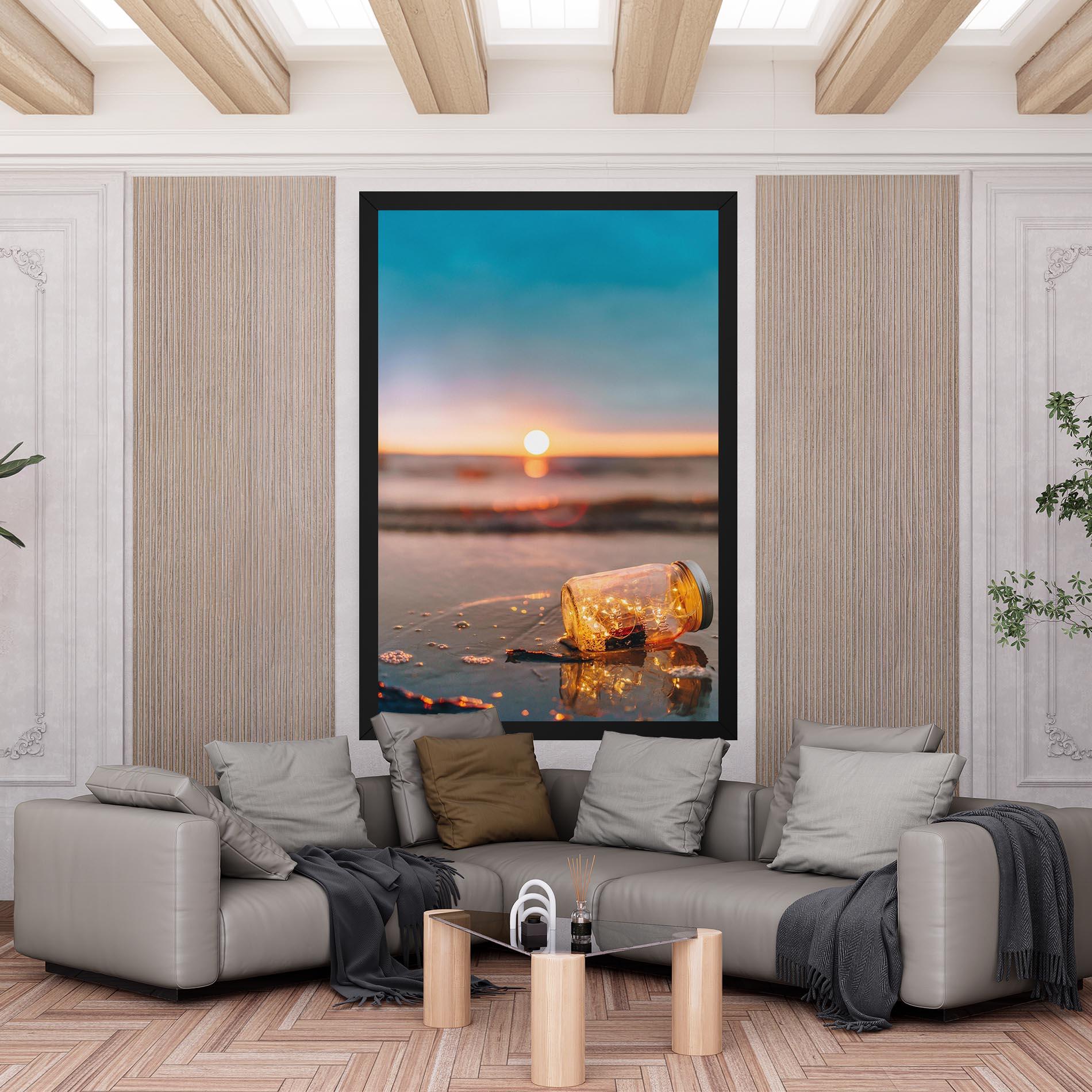 Vászonkép Jar With Lights mockup 6