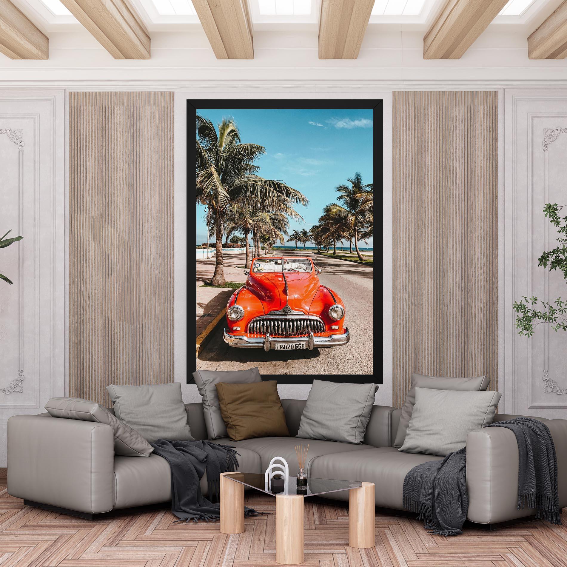 Vászonkép Red Summer Car mockup 6
