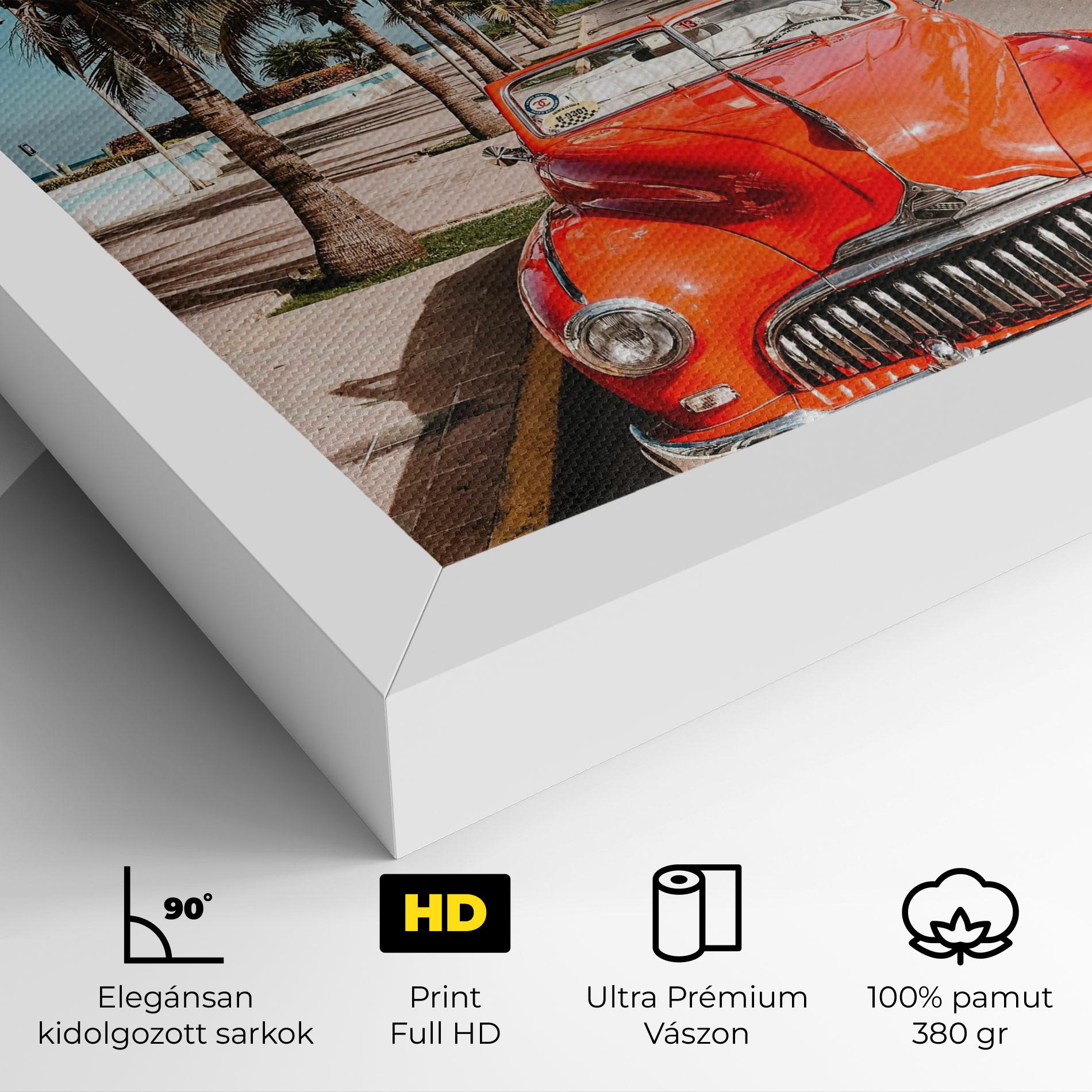 Vászonkép Red Summer Car mockup 4