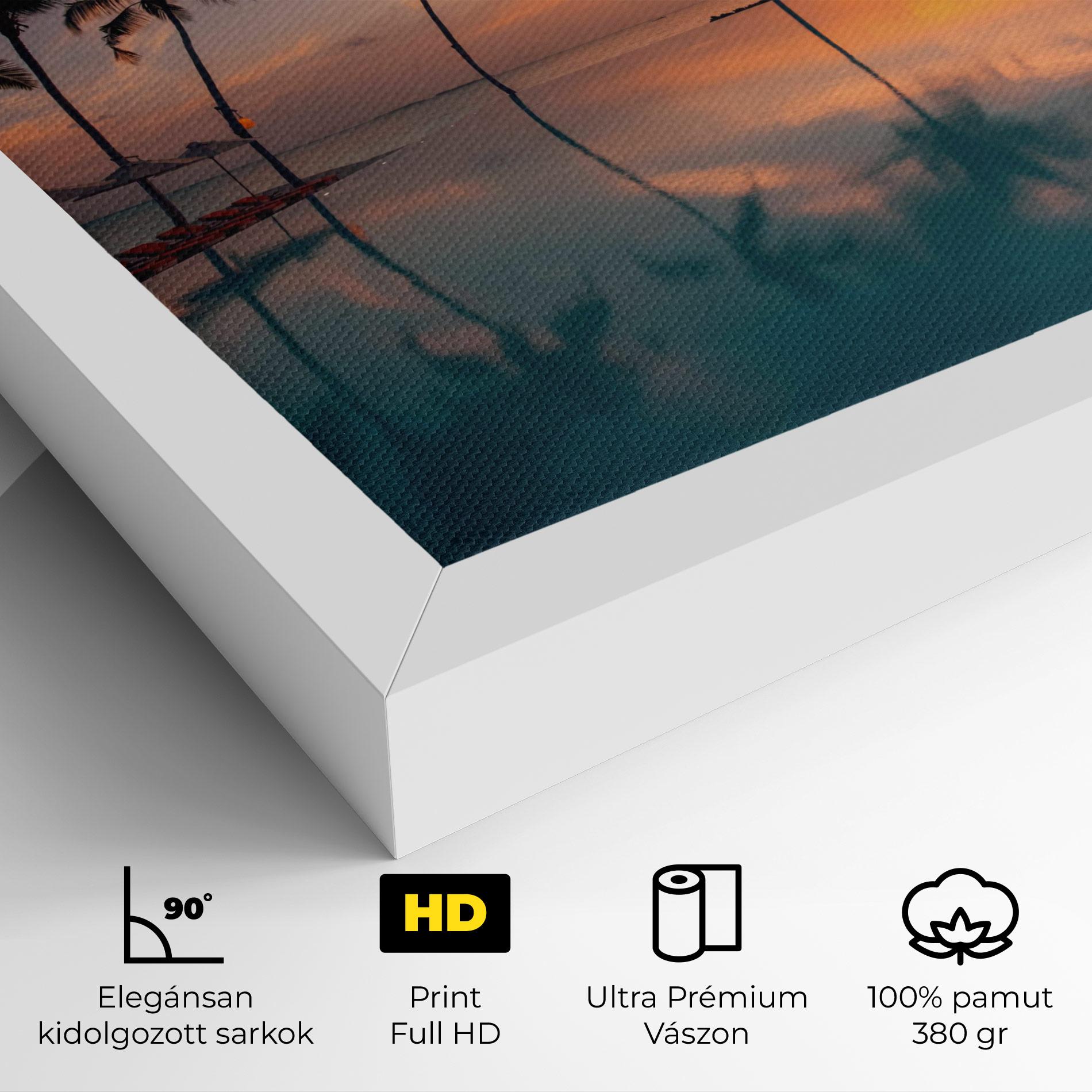 Vászonkép Tropical Beach mockup 4