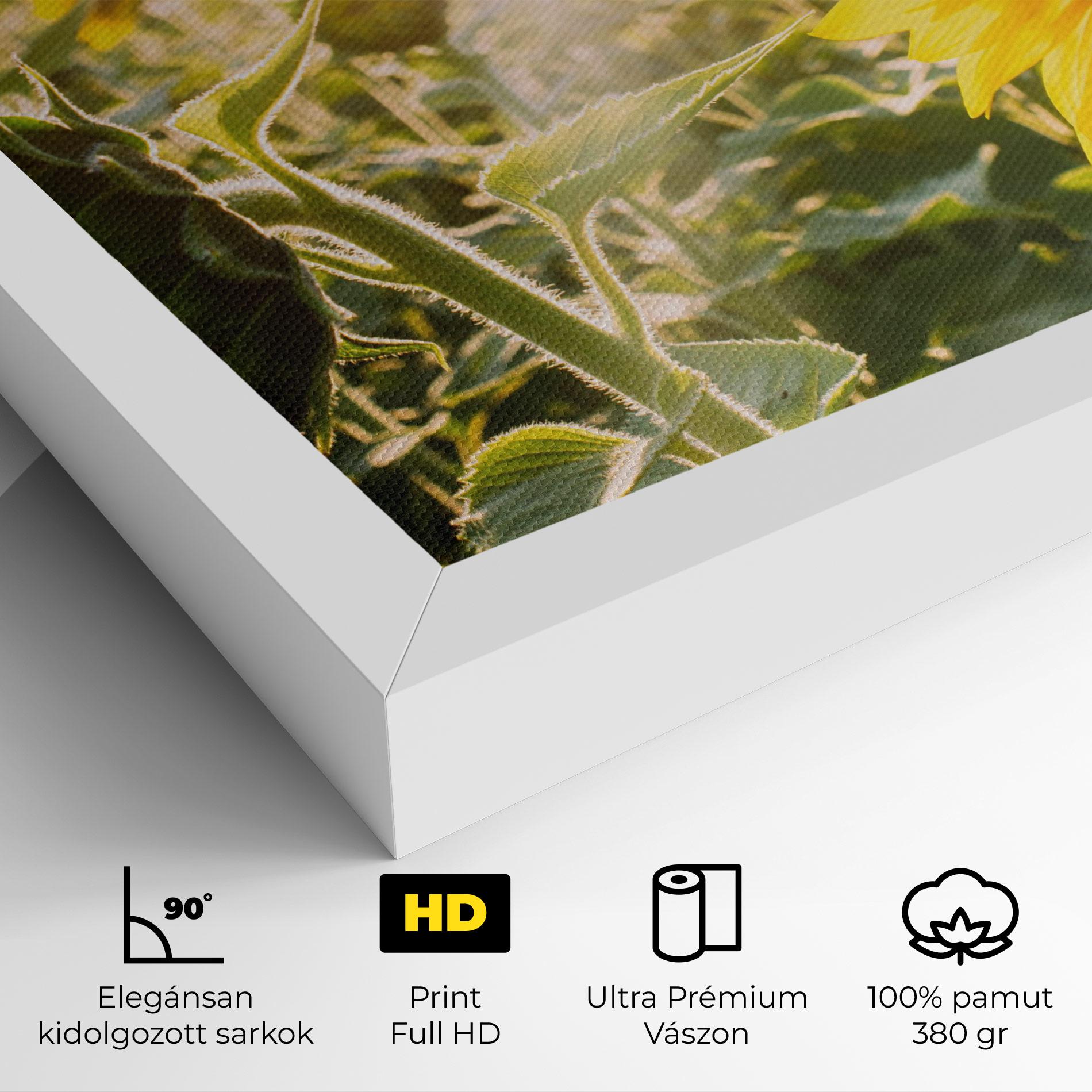 Vászonkép Yellow Sun Flower mockup 4