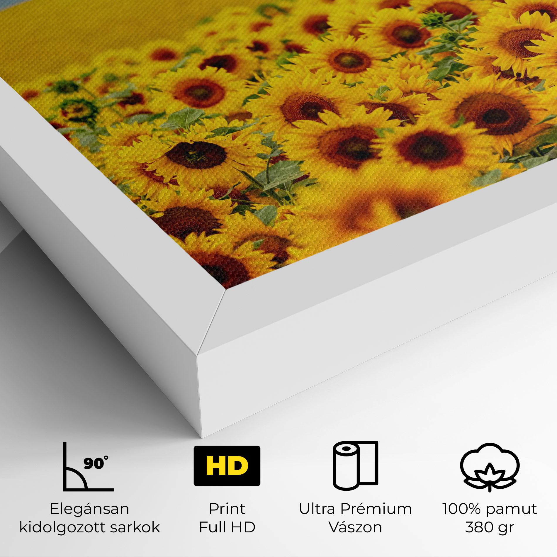 Vászonkép Yellow Sunflowers mockup 4