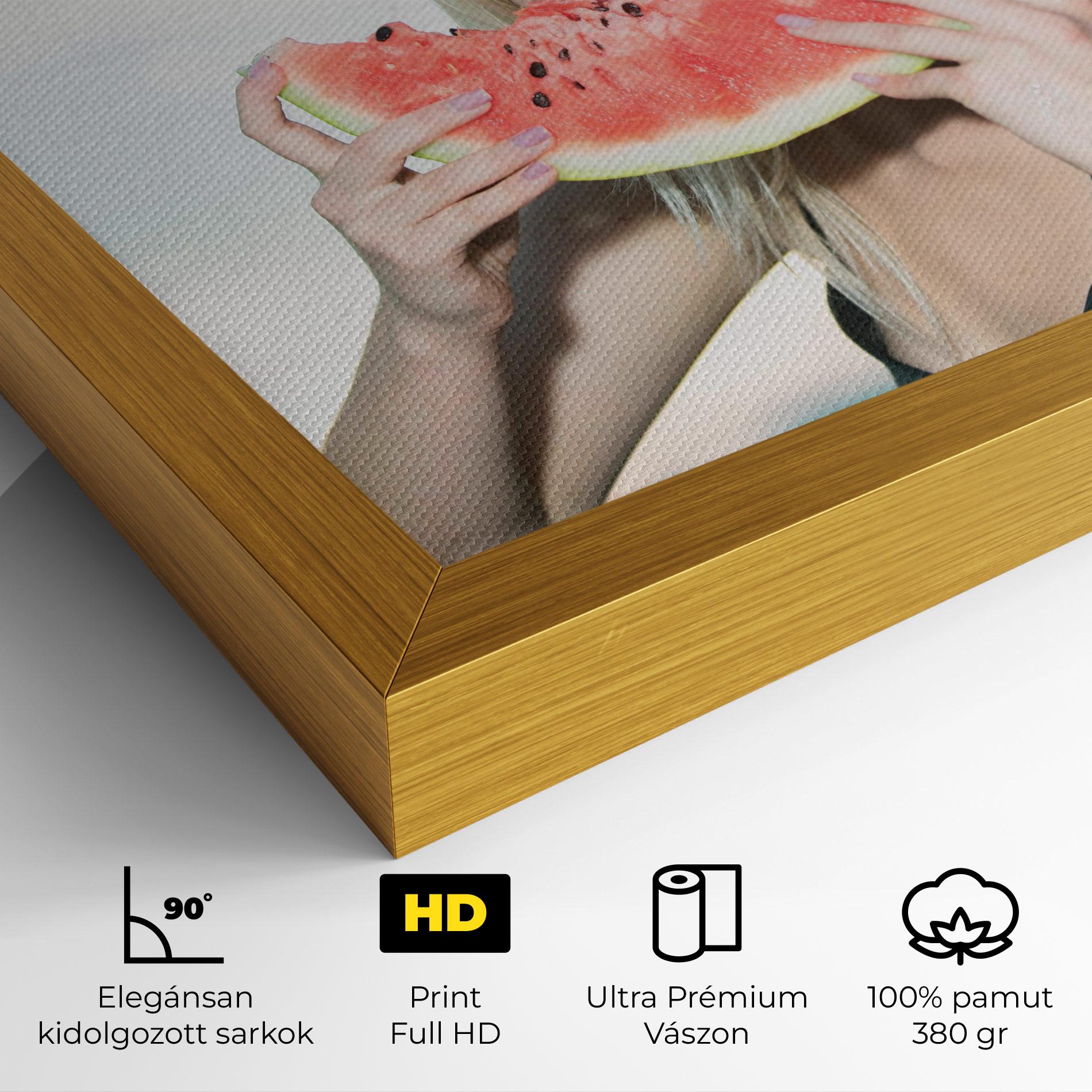 Vászonkép Eating Watermelon mockup 4