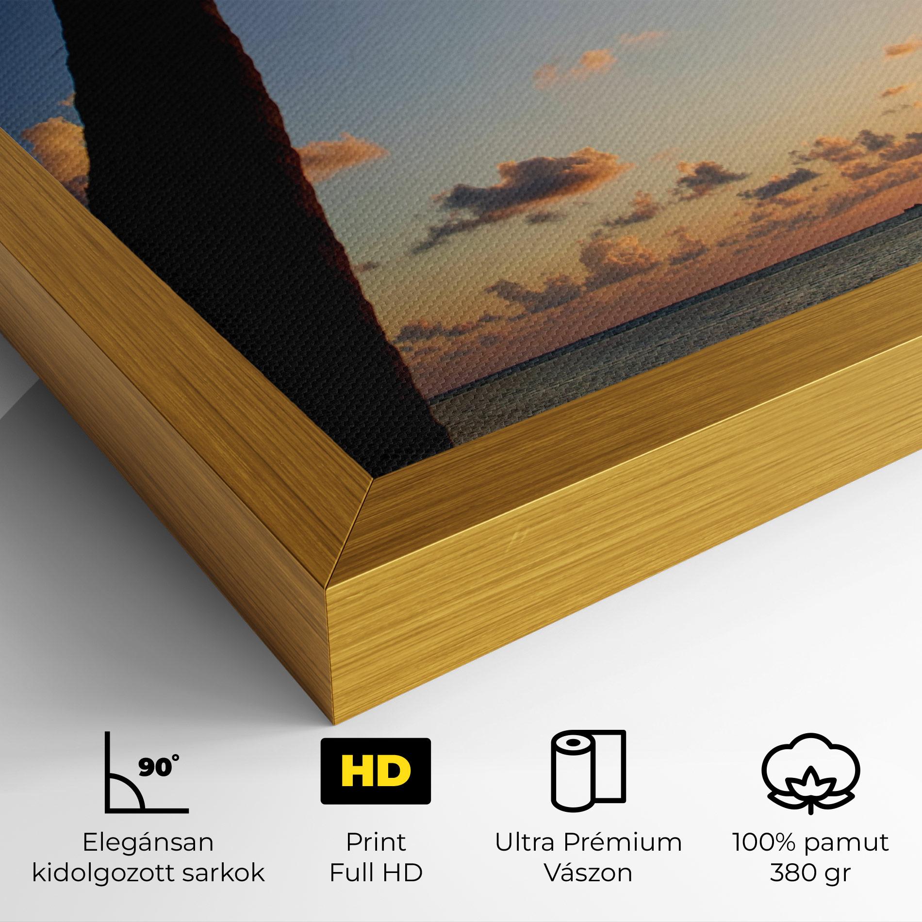 Vászonkép Palm Tree Silhouette mockup 4