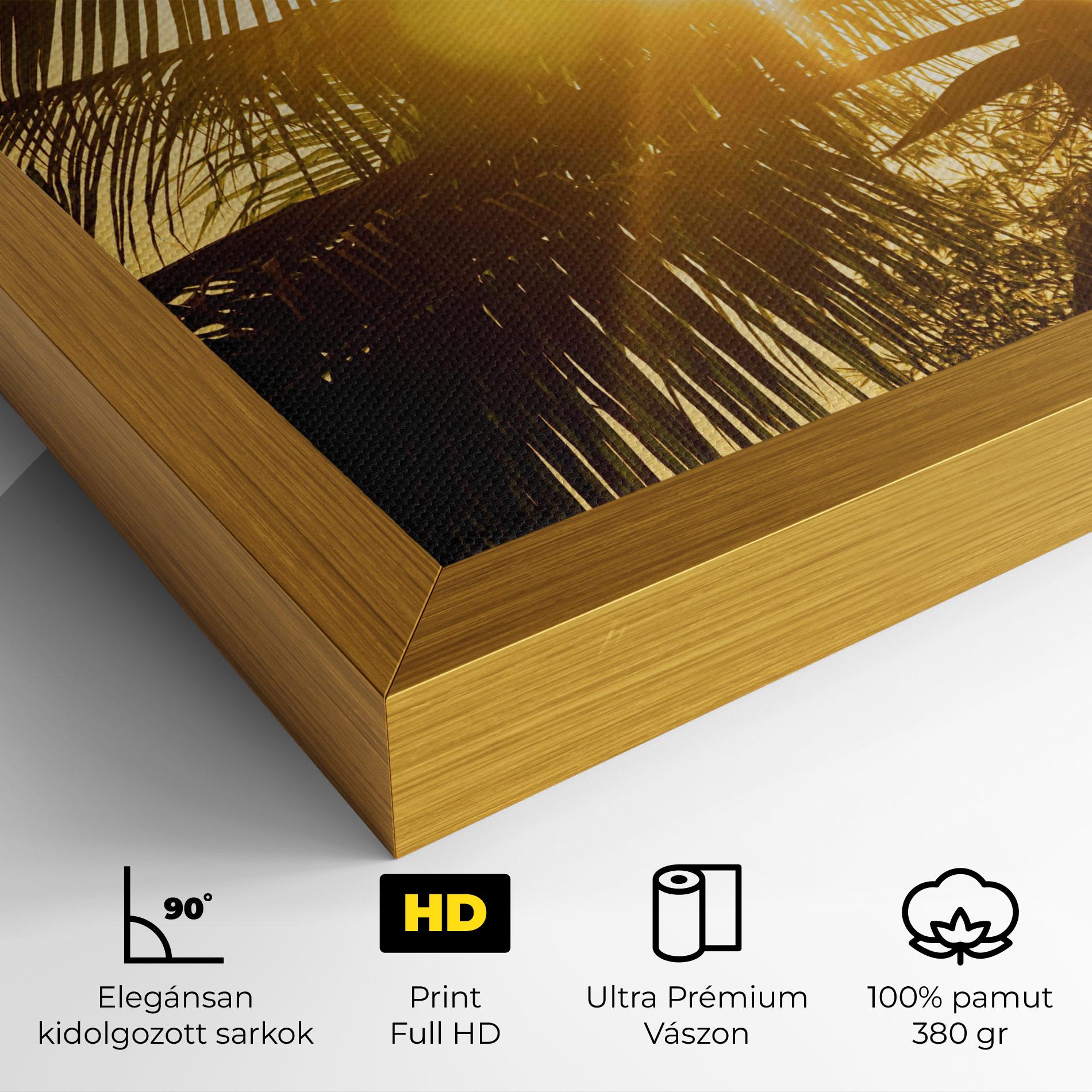 Vászonkép Palm Trees Sun mockup 4