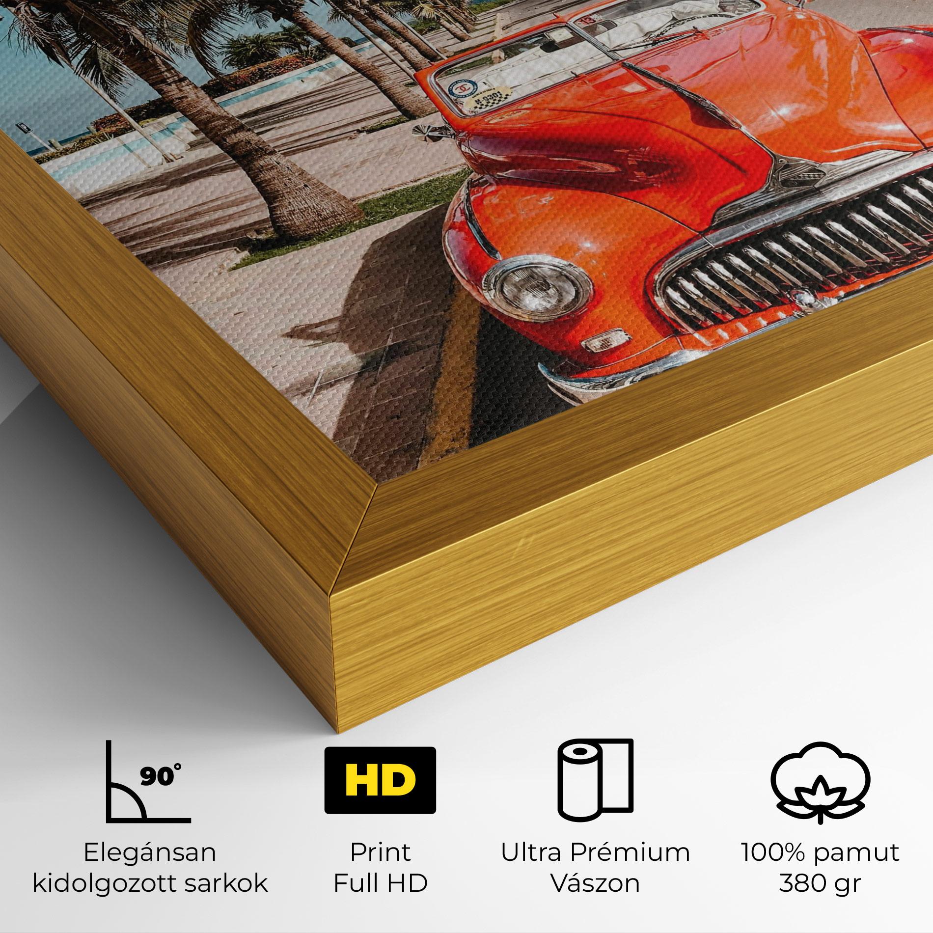 Vászonkép Red Summer Car mockup 4