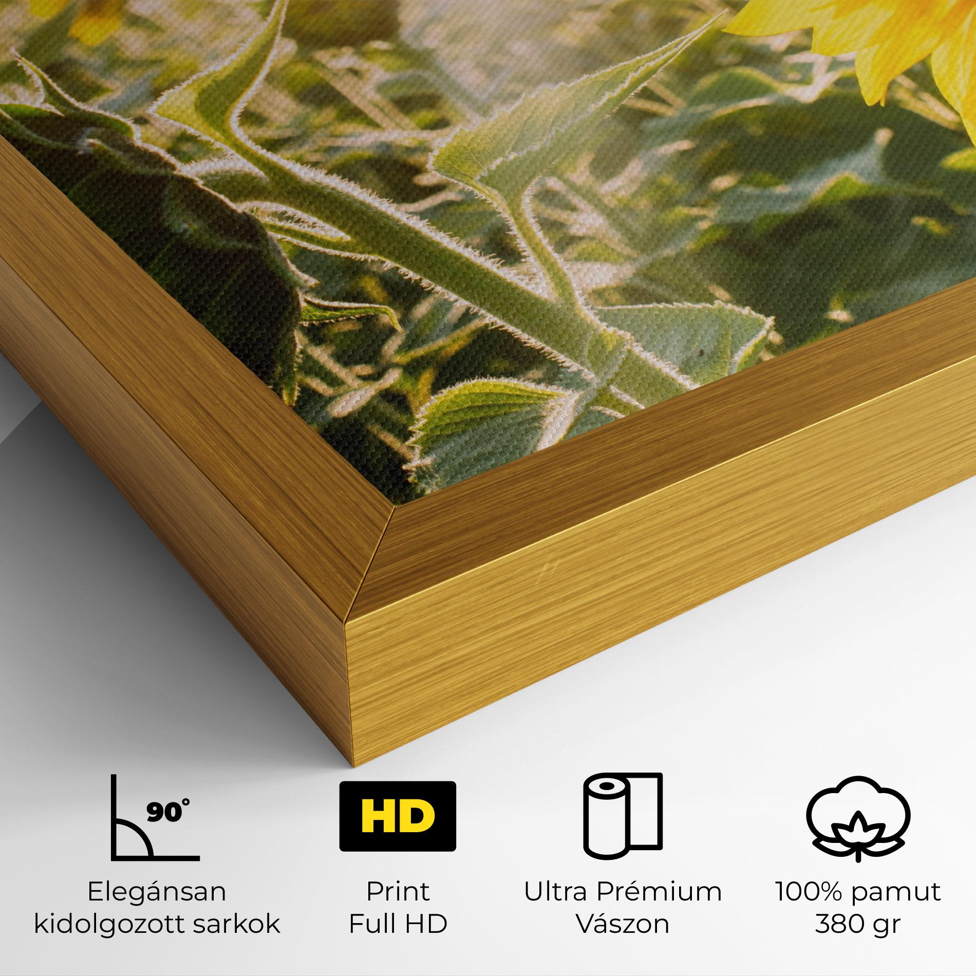 Vászonkép Yellow Sun Flower mockup 4