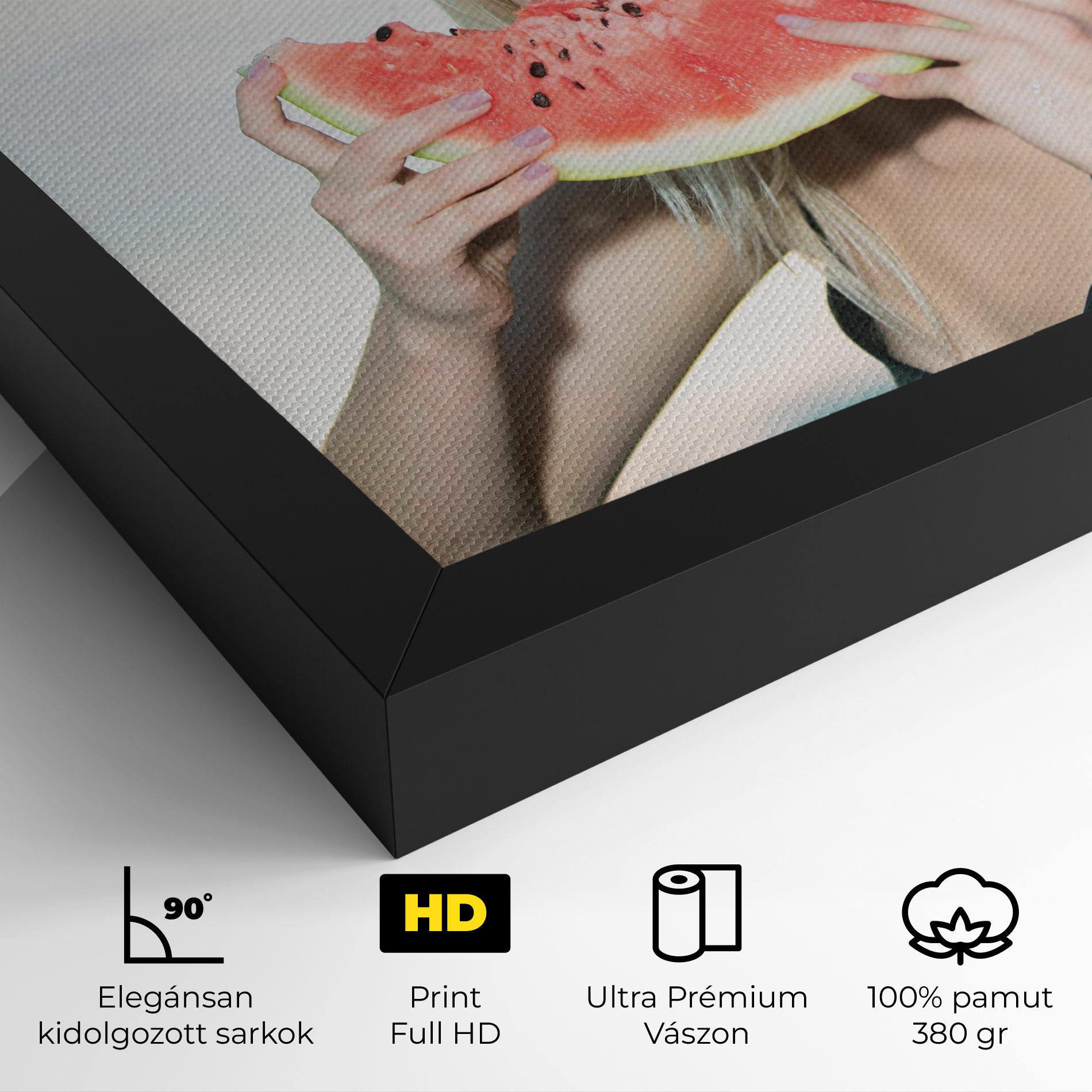 Vászonkép Eating Watermelon mockup 4