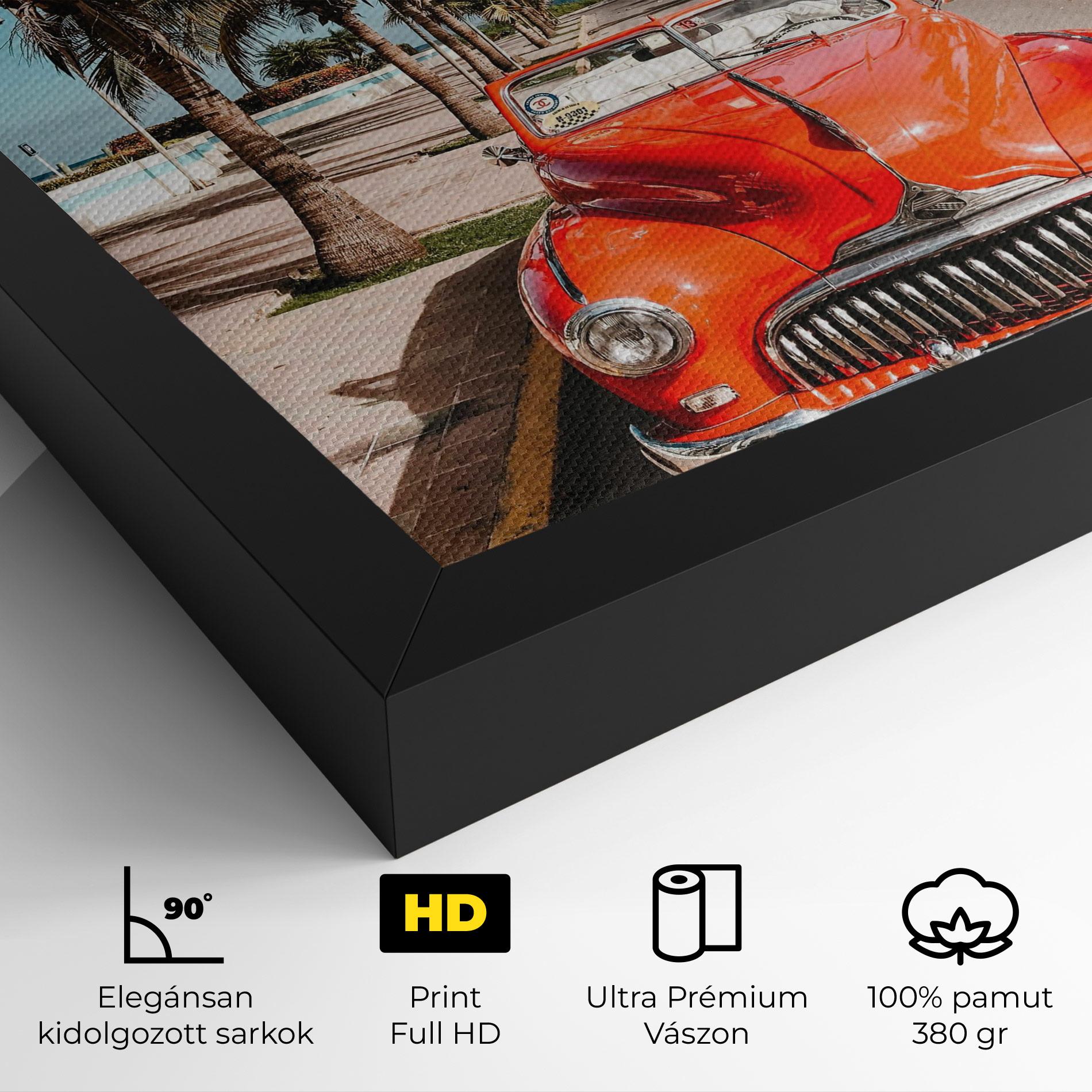 Vászonkép Red Summer Car mockup 4