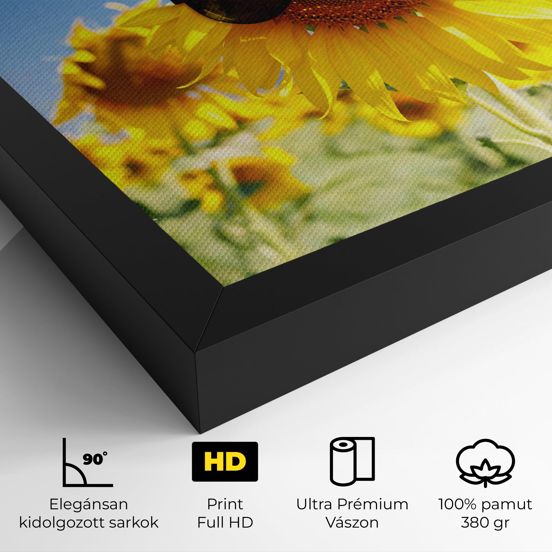 Vászonkép Sun Flower Glasses mockup 4