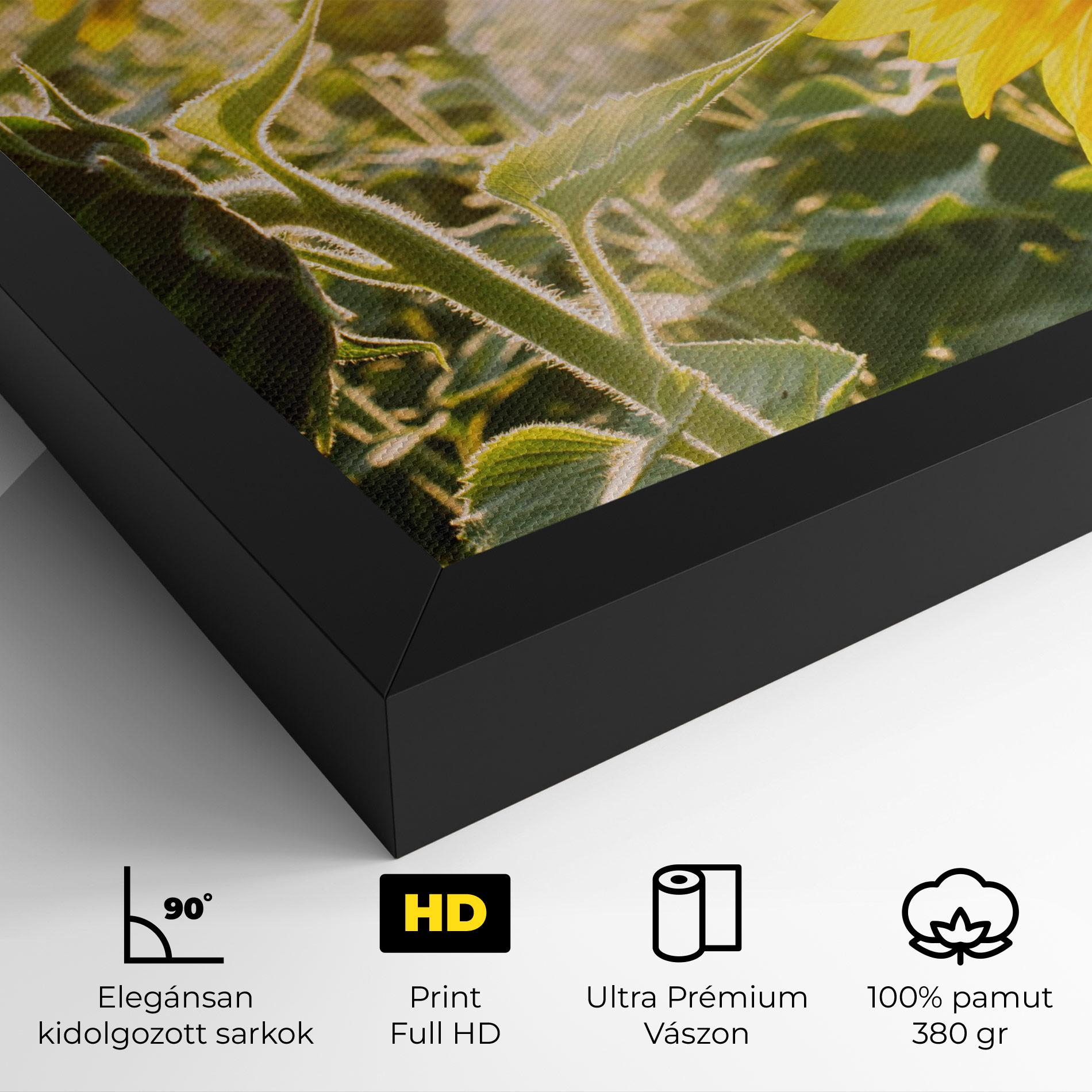 Vászonkép Yellow Sun Flower mockup 4