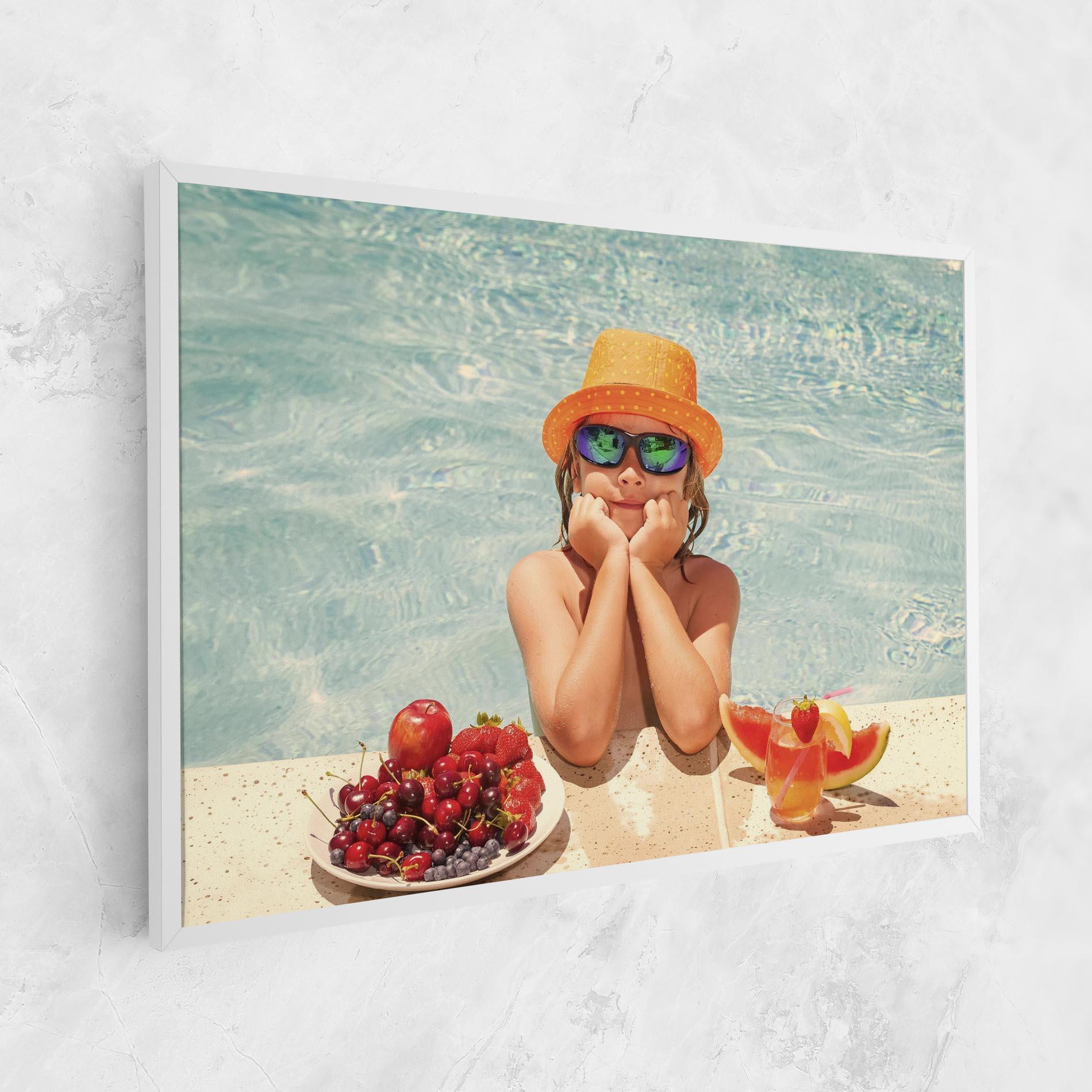 Vászonkép Child Swimming mockup 1