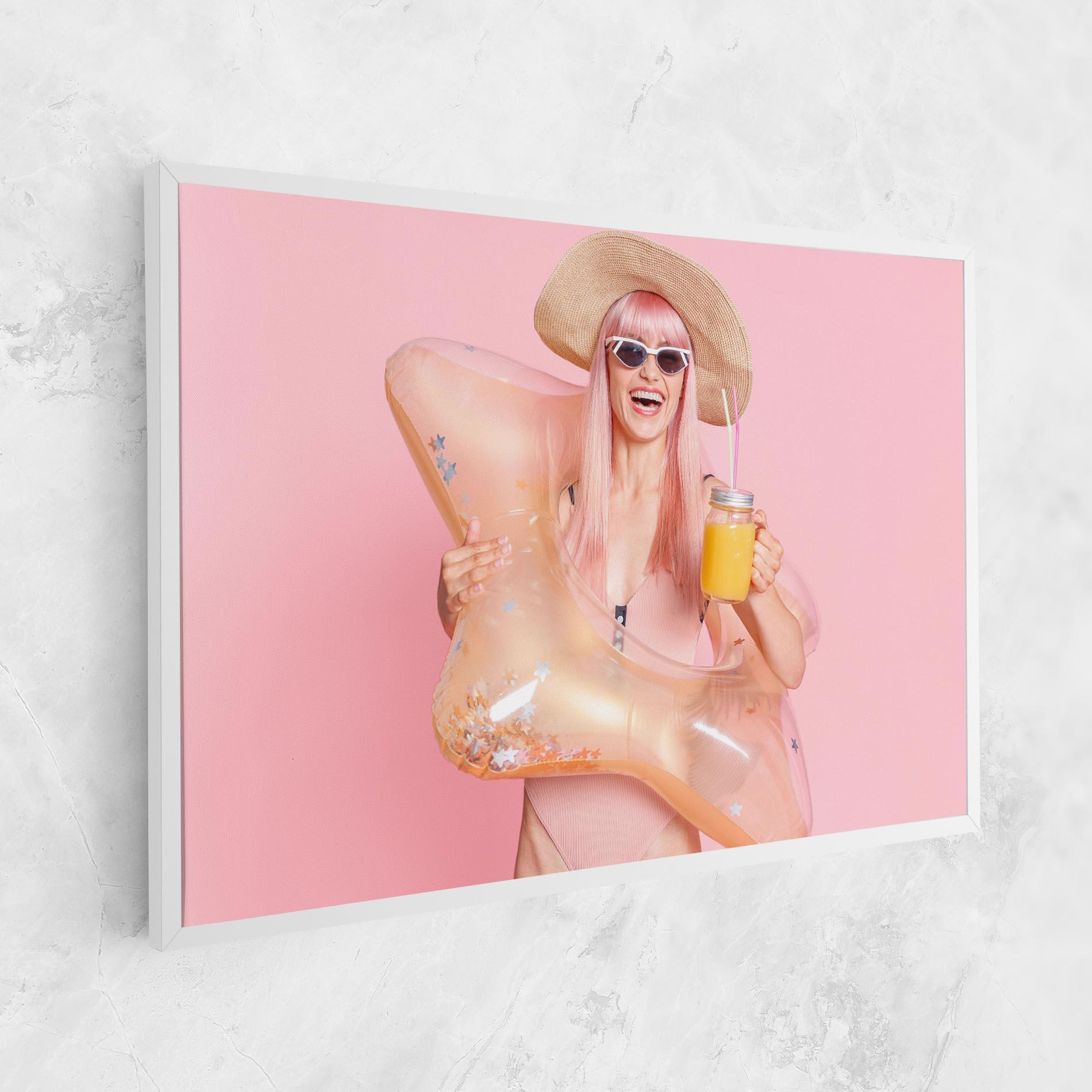 Vászonkép Joyful Pink Woman mockup 1