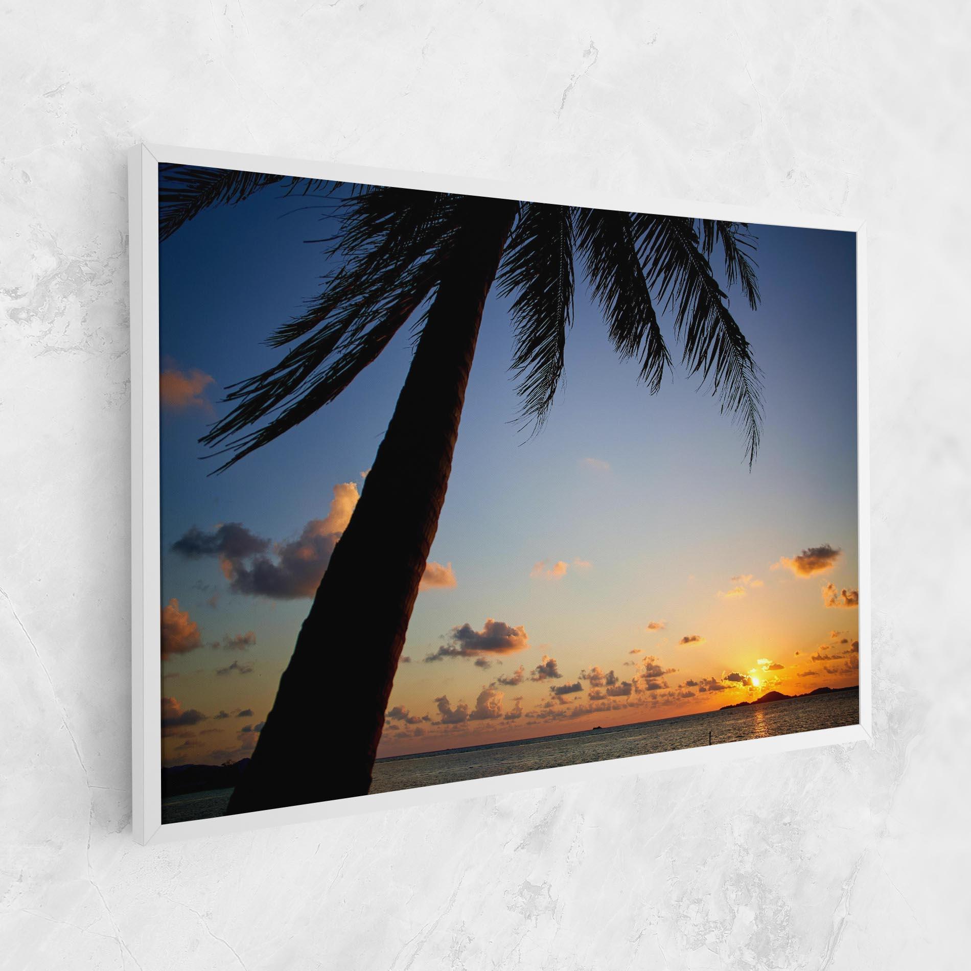 Vászonkép Palm Tree Silhouette mockup 1