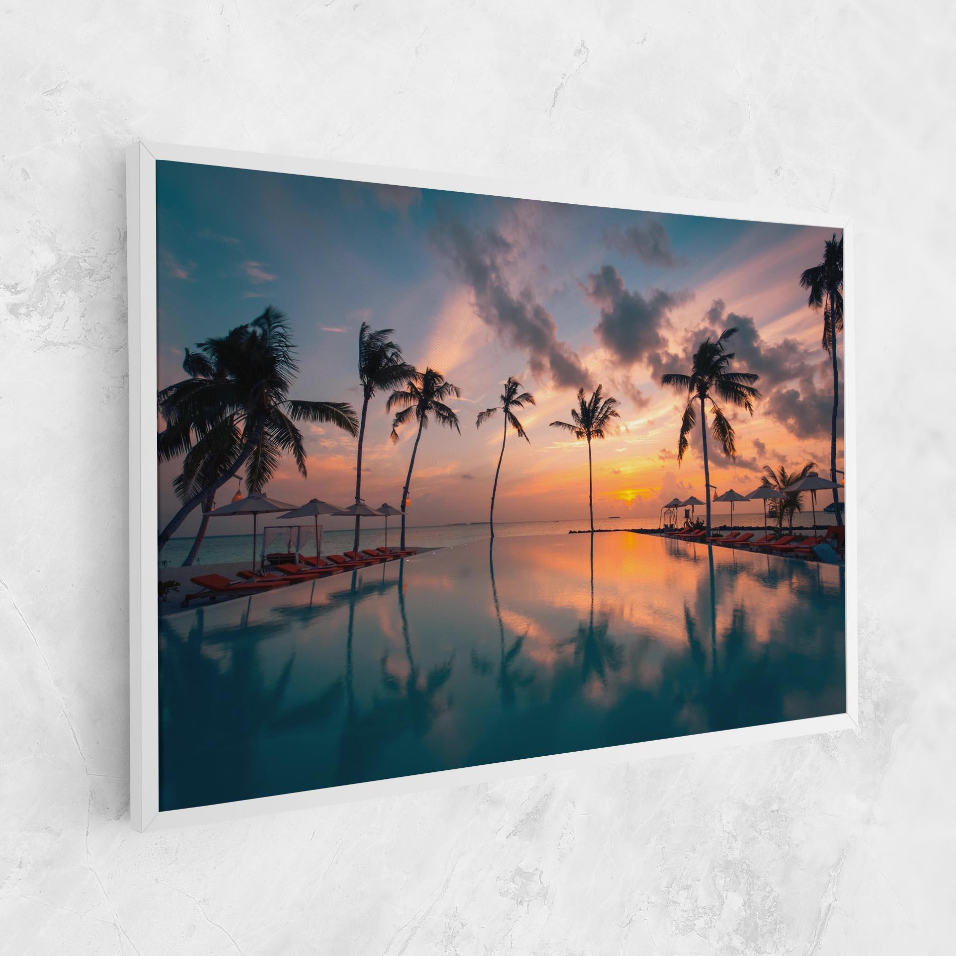 Vászonkép Tropical Beach mockup 1