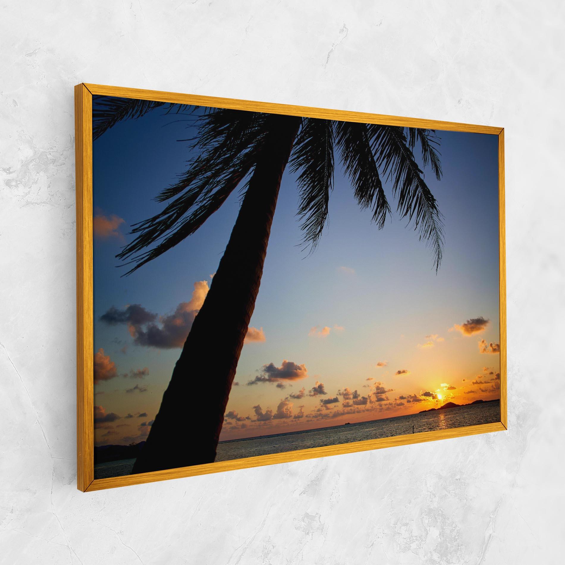 Vászonkép Palm Tree Silhouette mockup 1