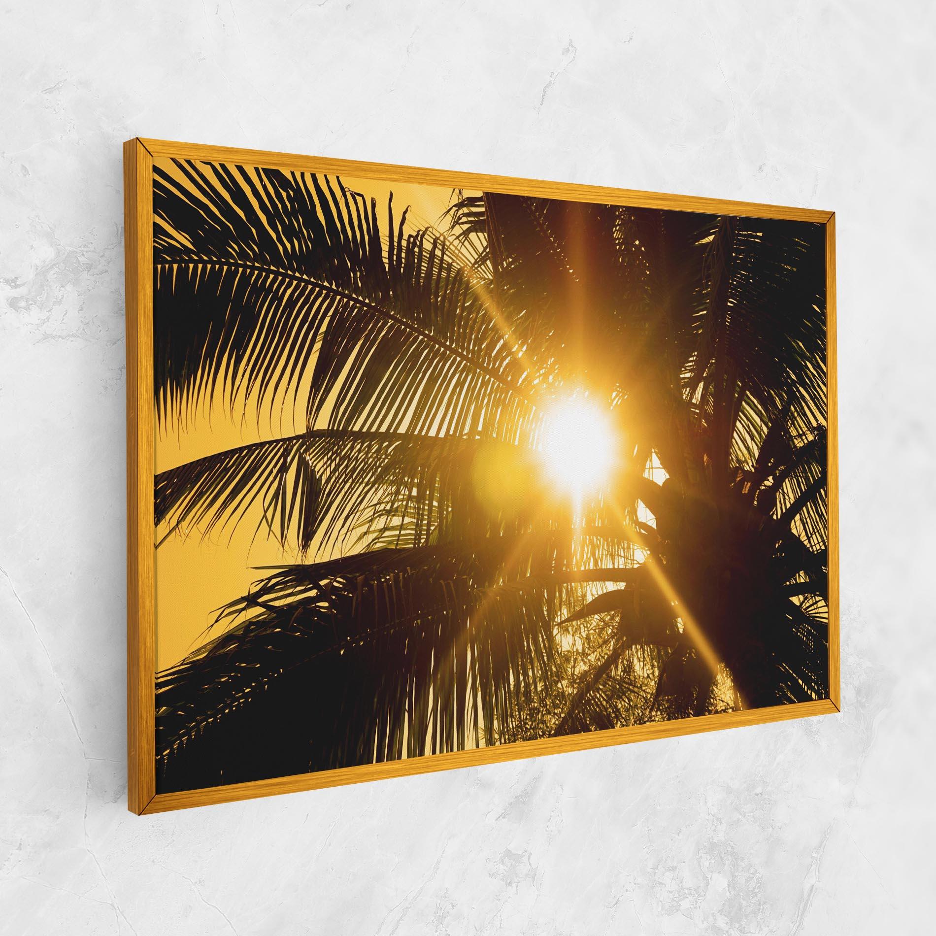 Vászonkép Palm Trees Sun mockup 1