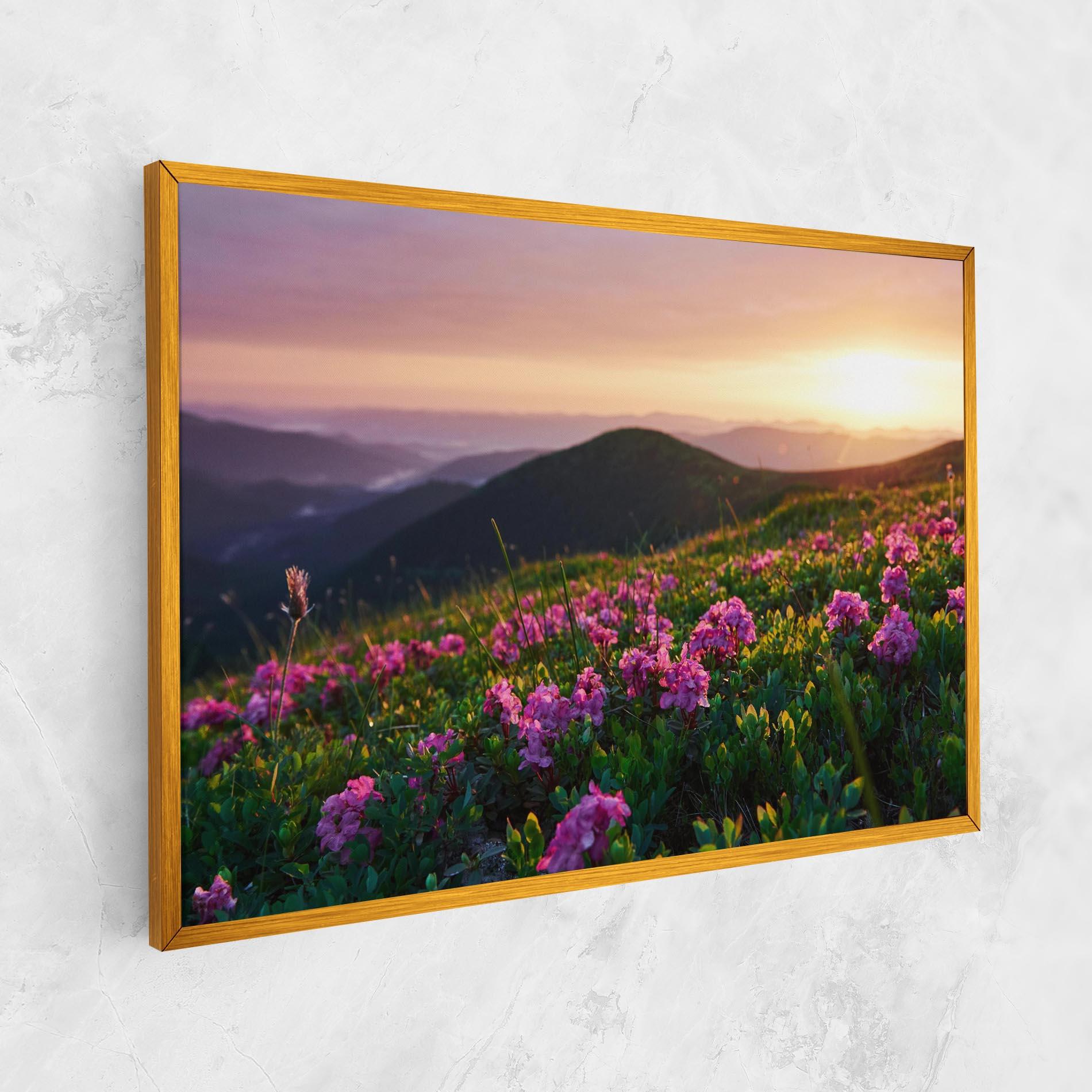 Vászonkép Purple Summer Flowers mockup 1