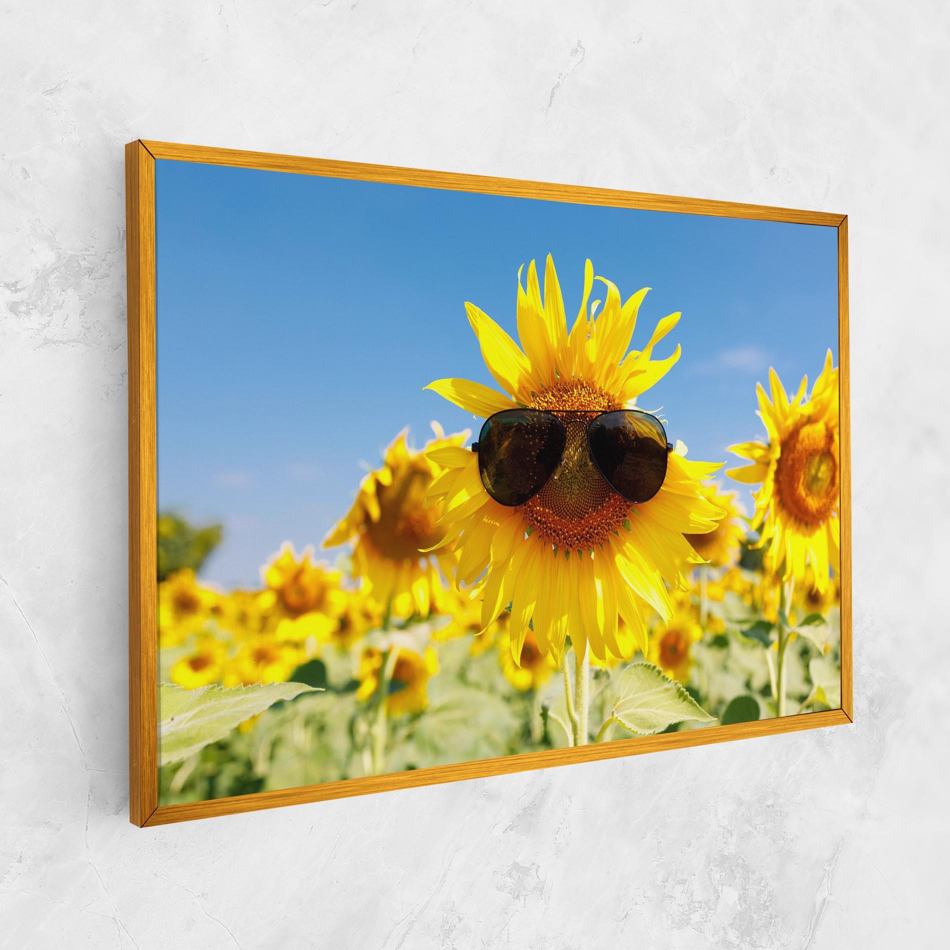 Vászonkép Sun Flower Glasses mockup 1