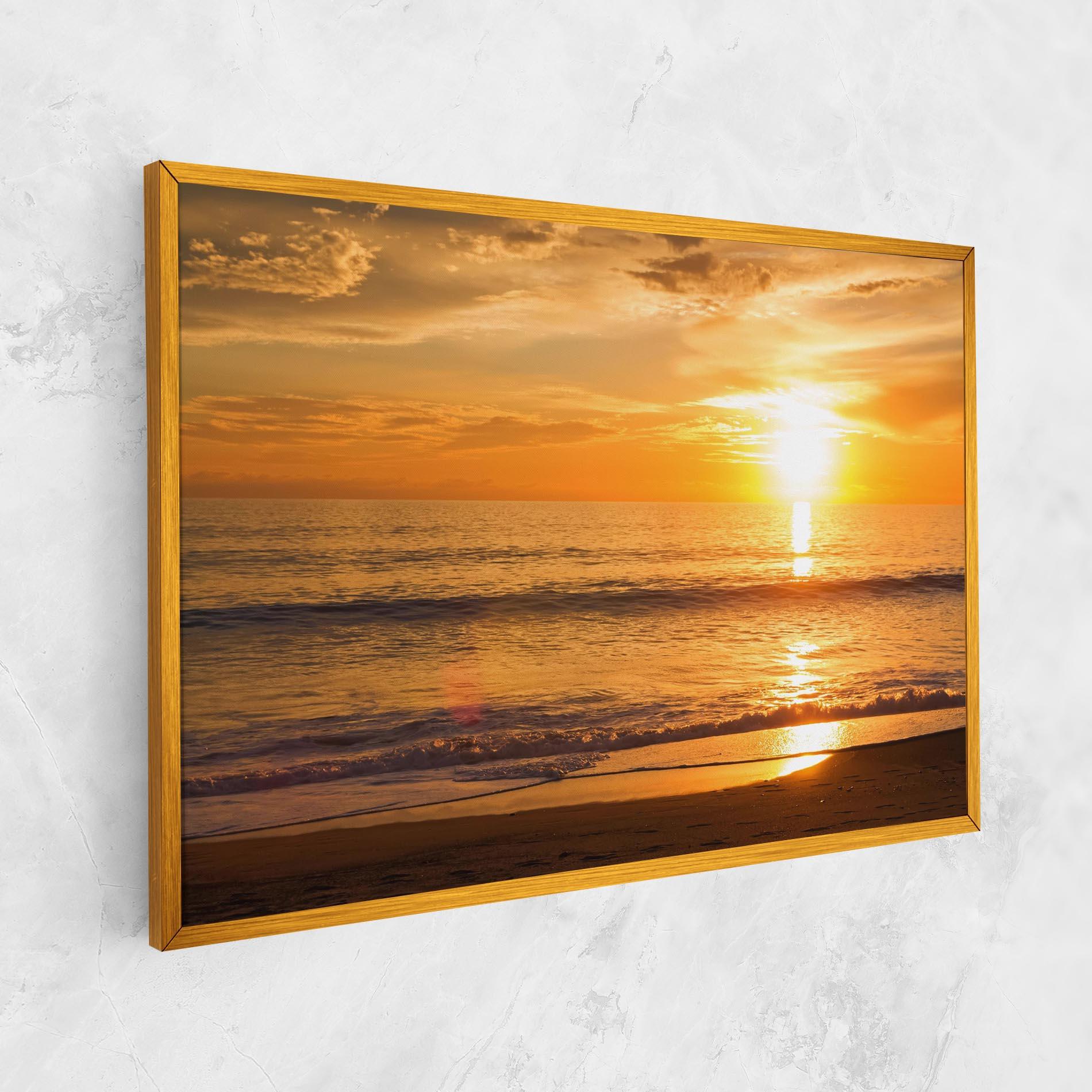 Vászonkép Sunset Ocean Coast mockup 1