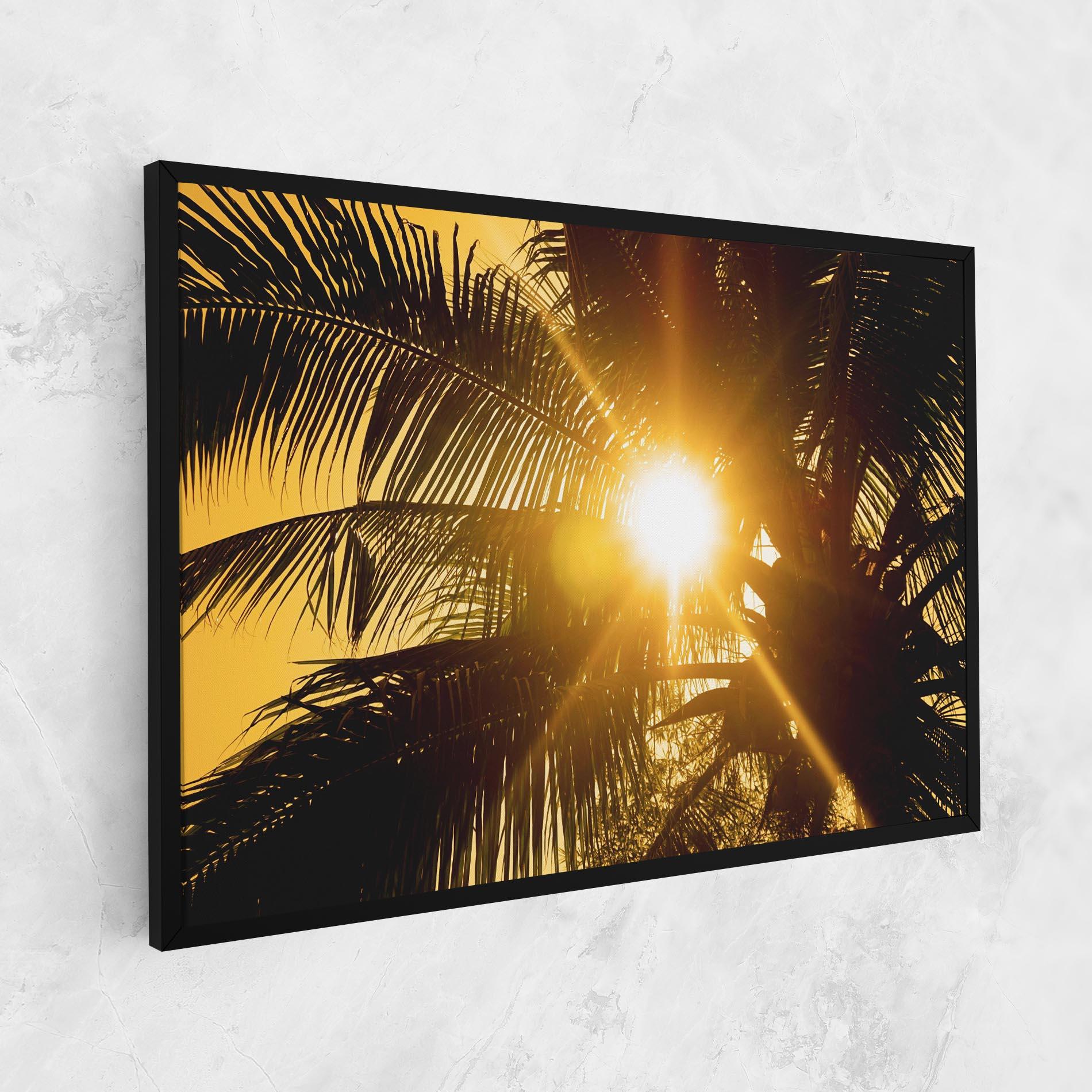 Vászonkép Palm Trees Sun mockup 1