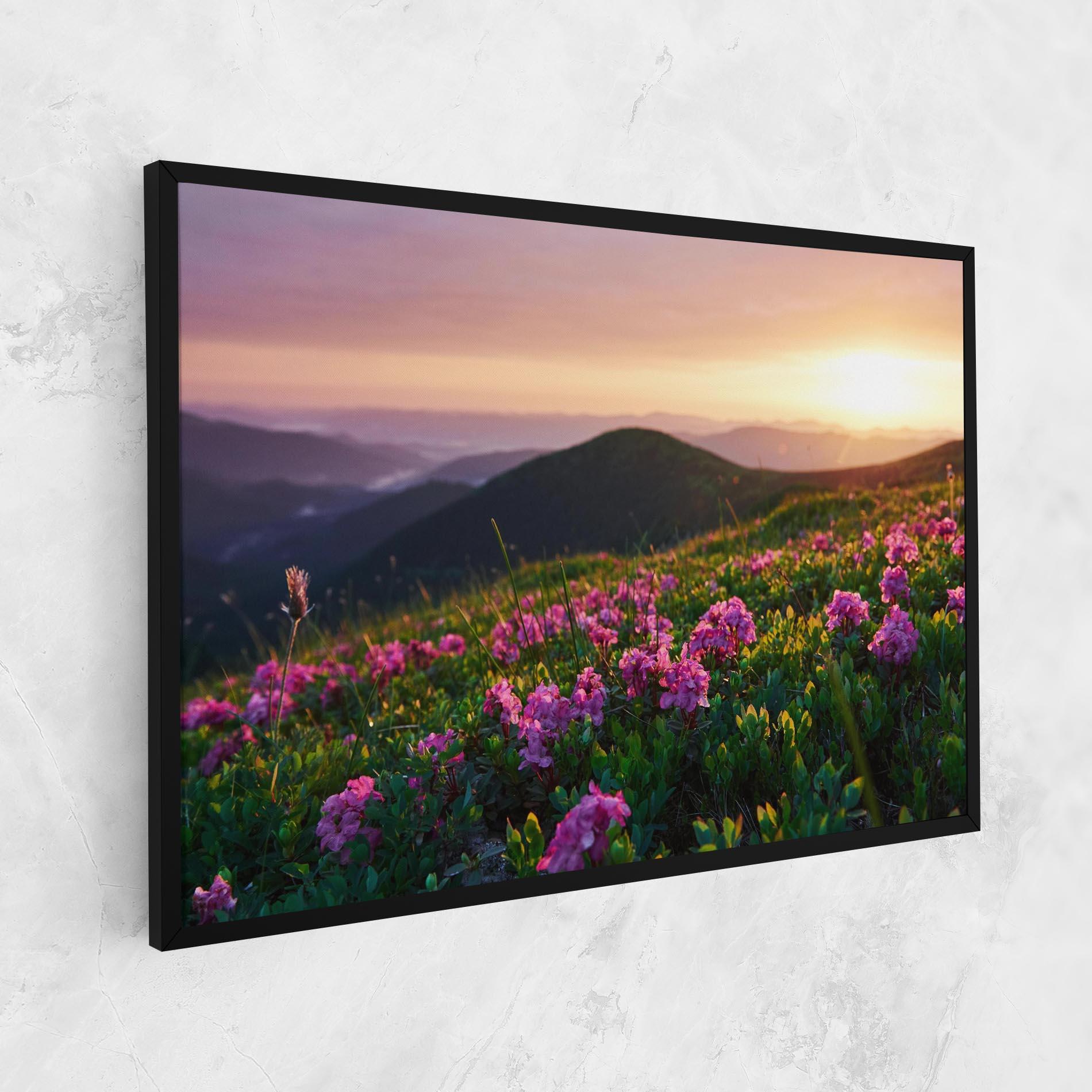 Vászonkép Purple Summer Flowers mockup 1