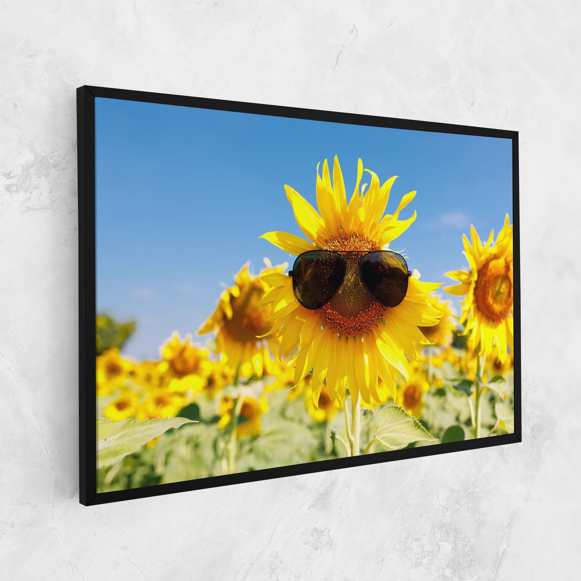 Vászonkép Sun Flower Glasses mockup 1