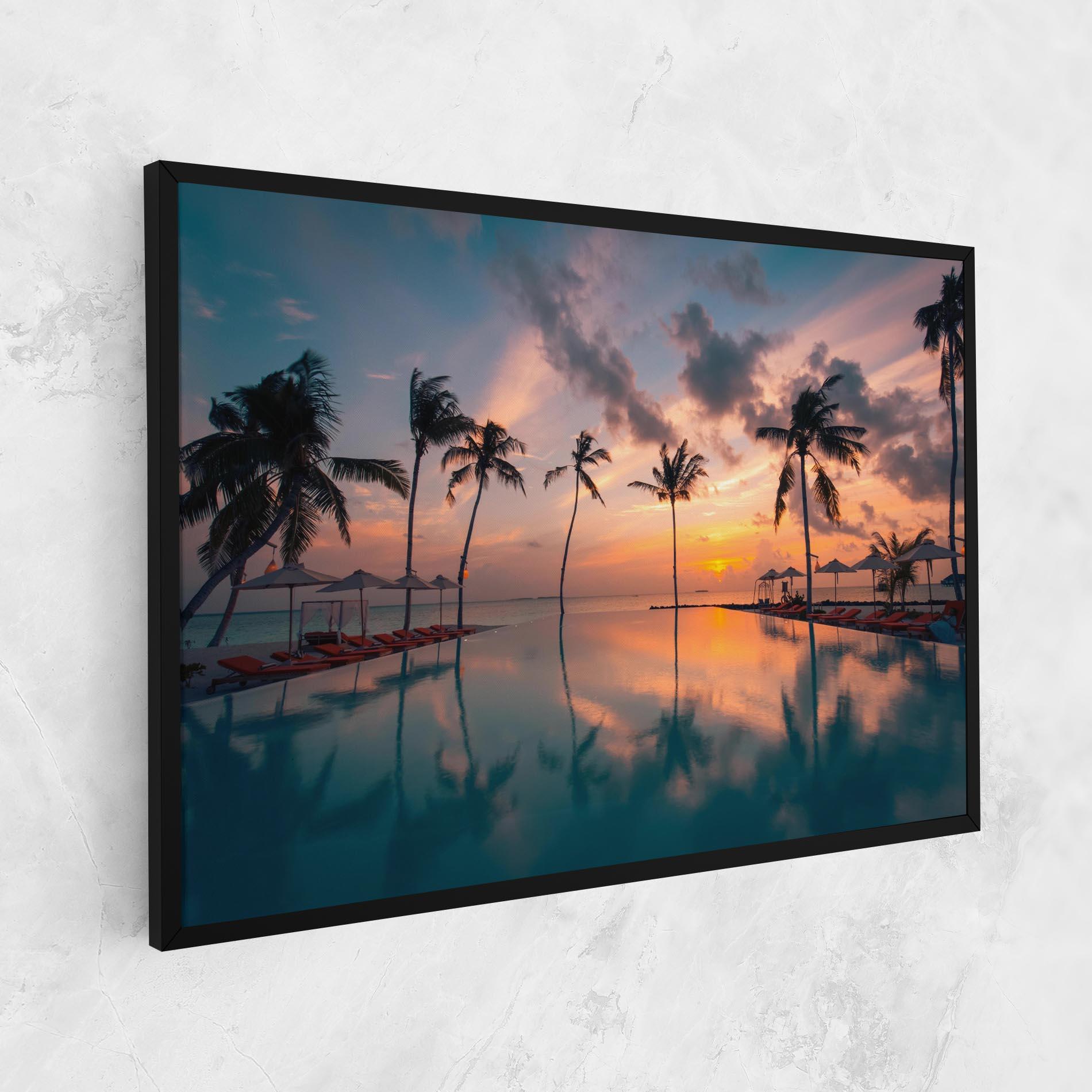 Vászonkép Tropical Beach mockup 1