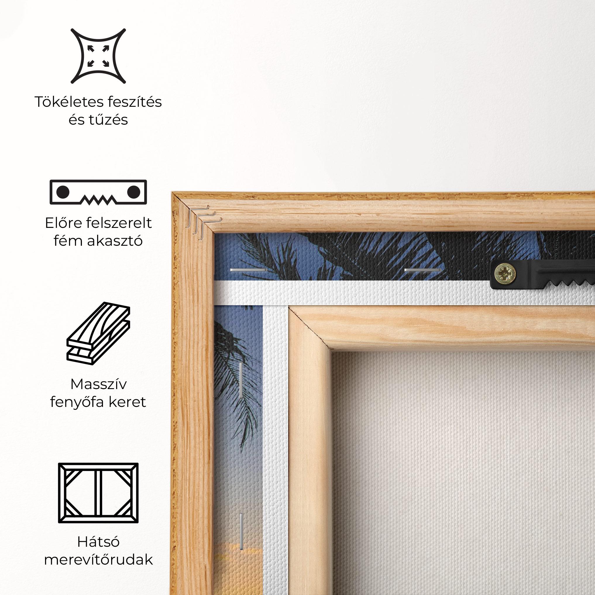 Vászonkép Palm Tree Silhouette mockup 5