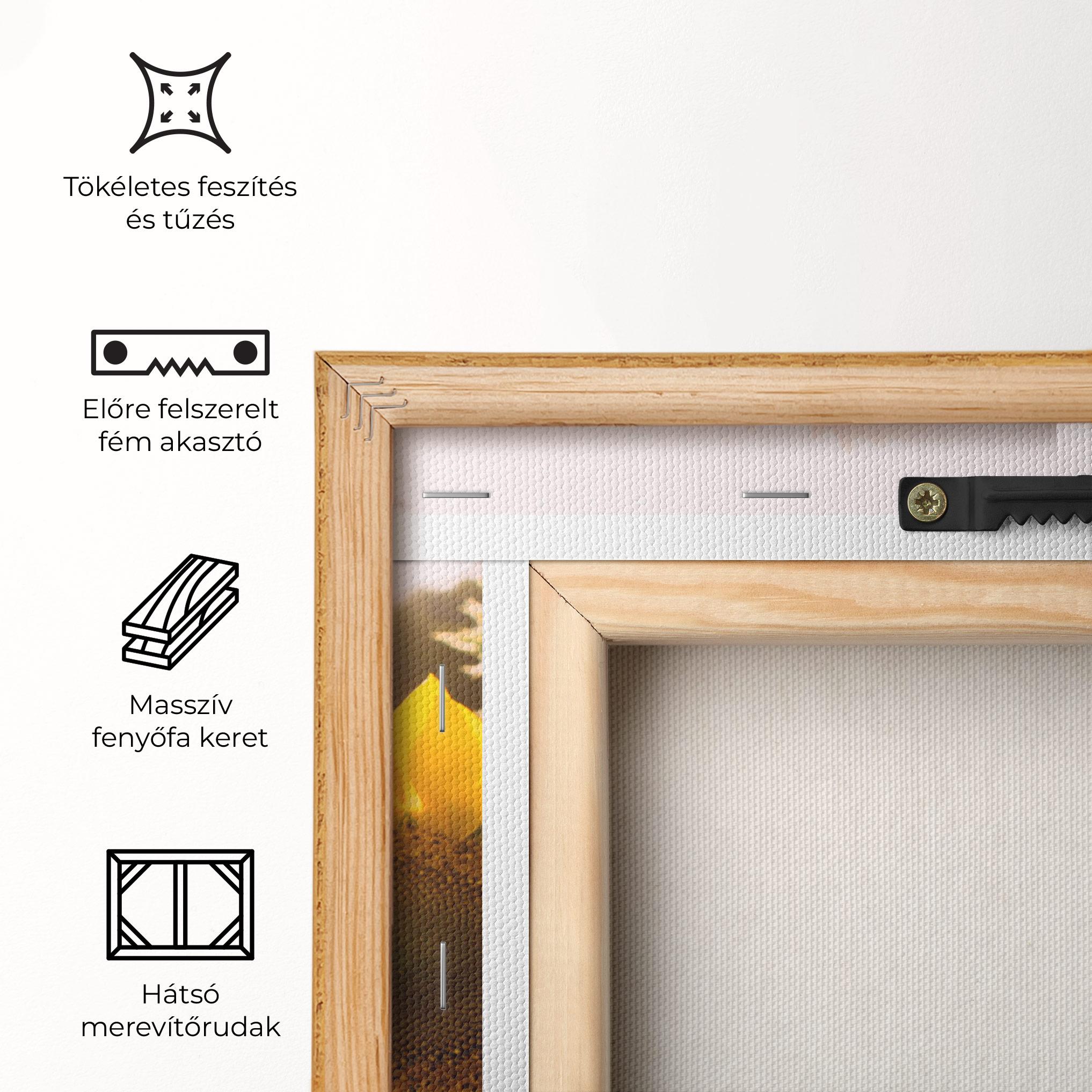 Vászonkép Yellow Sun Flower mockup 5