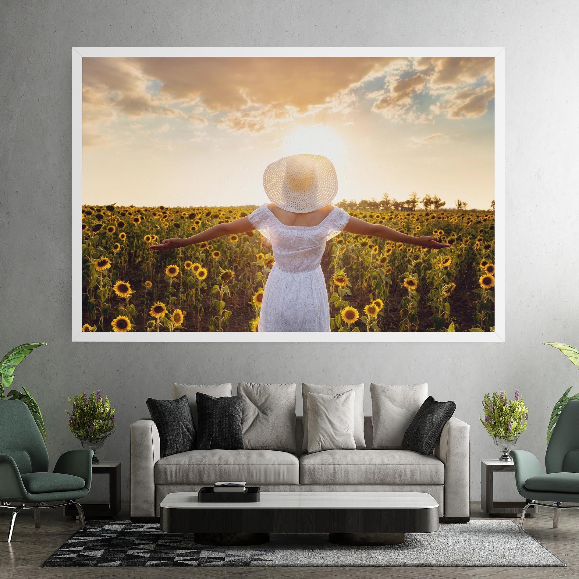 Vászonkép Girl In Nature mockup 7