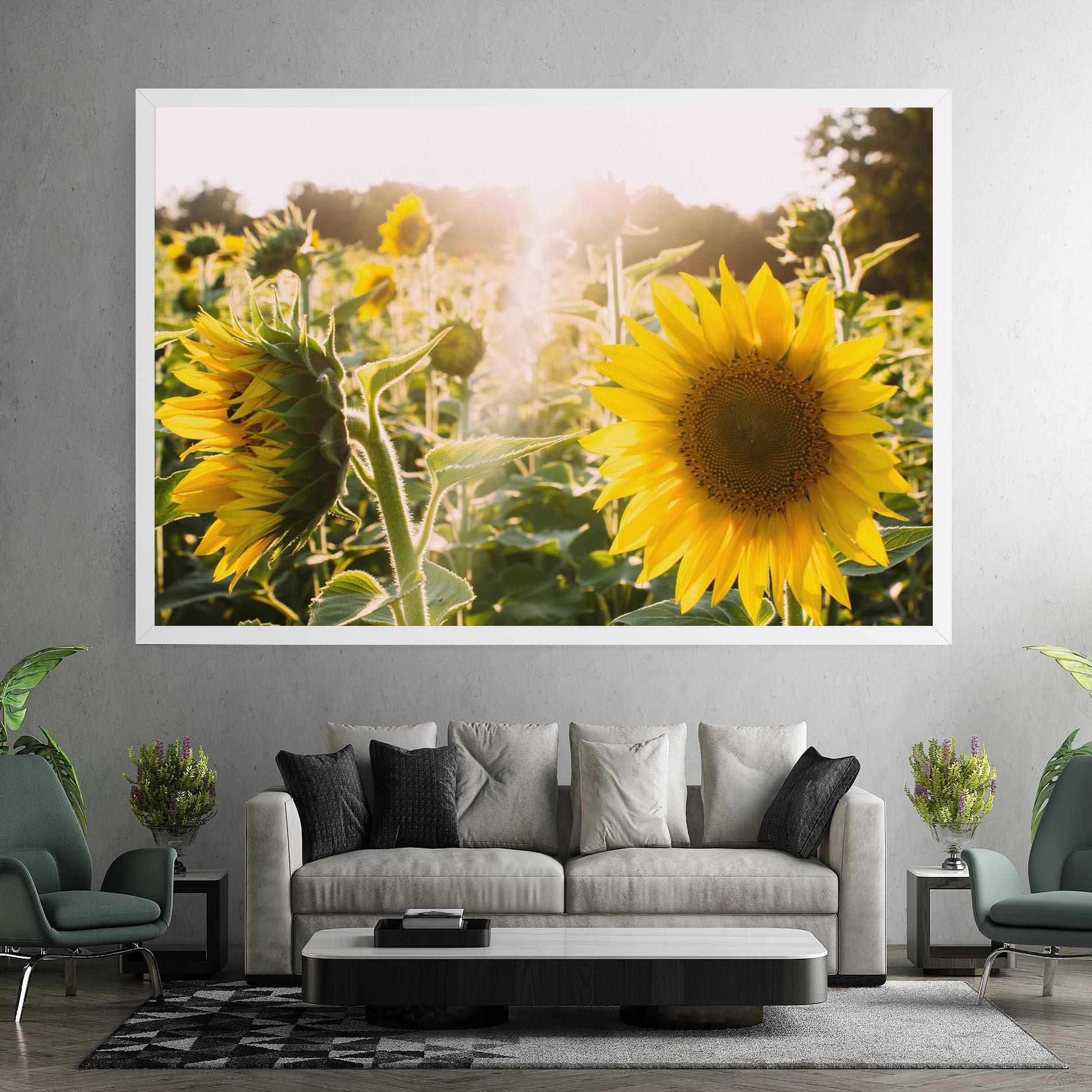 Vászonkép Yellow Sun Flower mockup 7