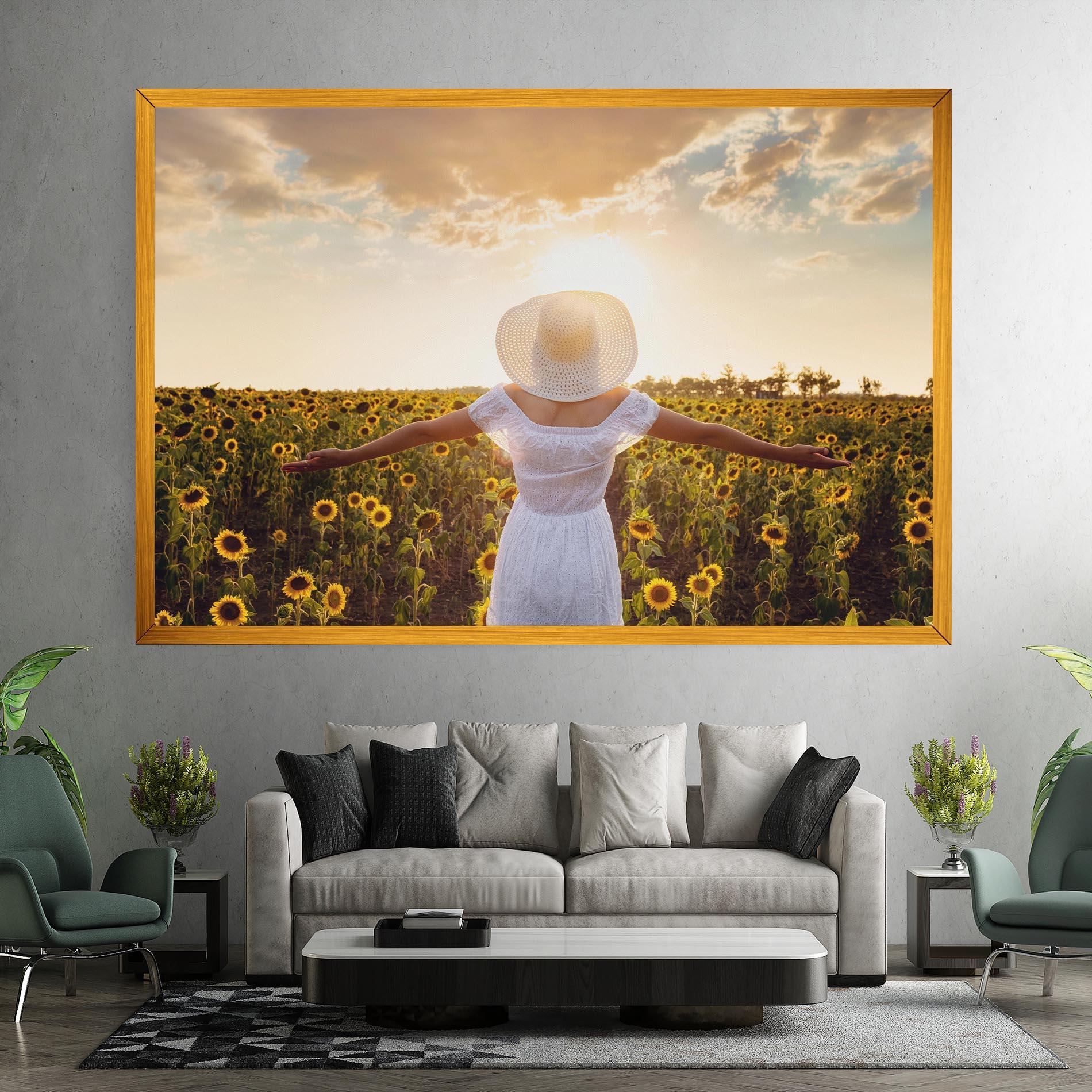 Vászonkép Girl In Nature mockup 7