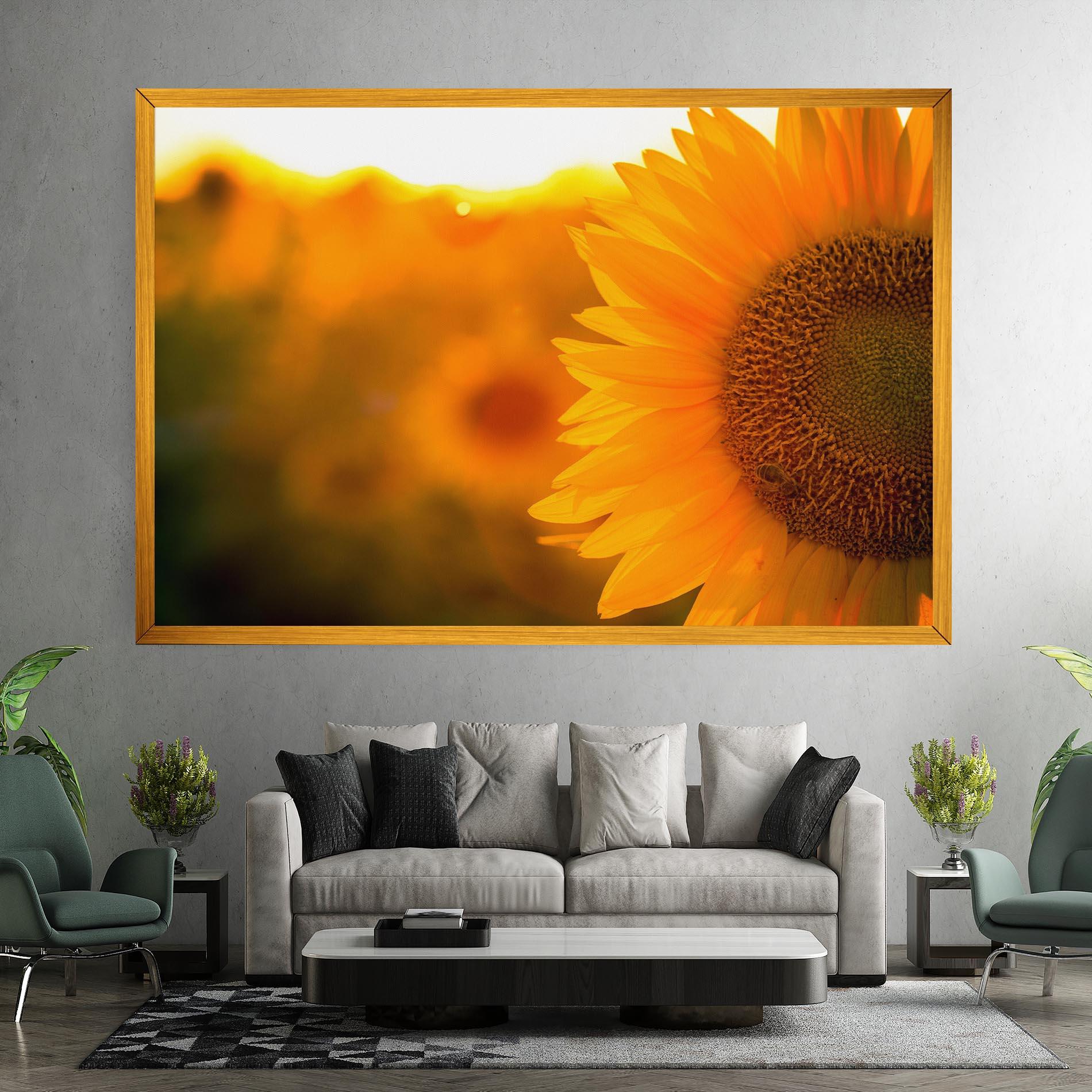 Vászonkép Sunflower mockup 7