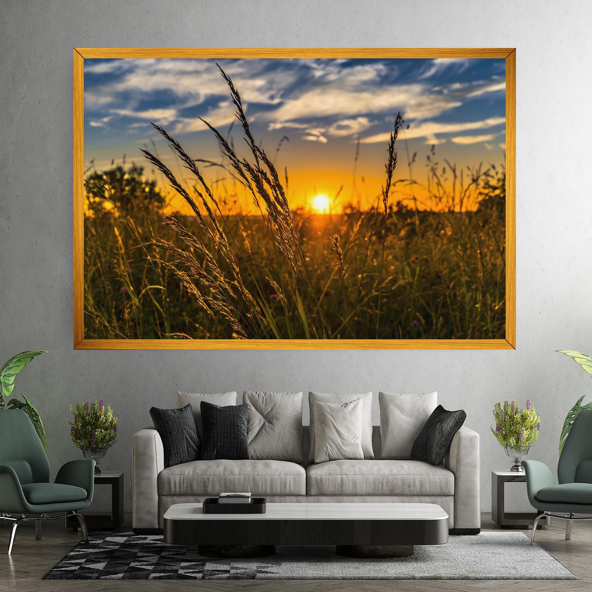 Vászonkép Wheat Sunset mockup 7