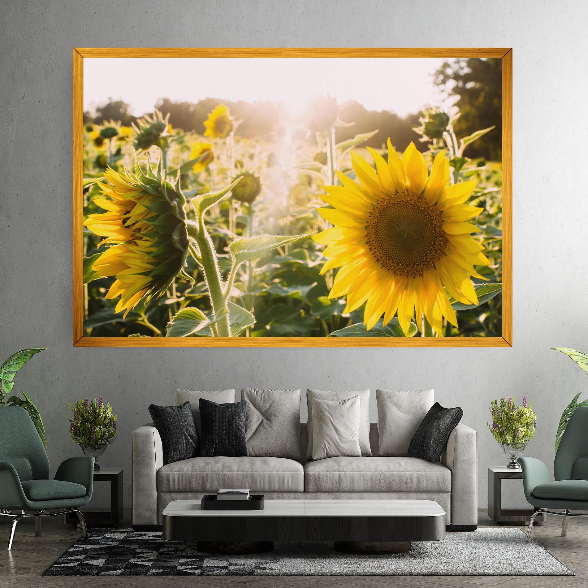 Vászonkép Yellow Sun Flower mockup 7