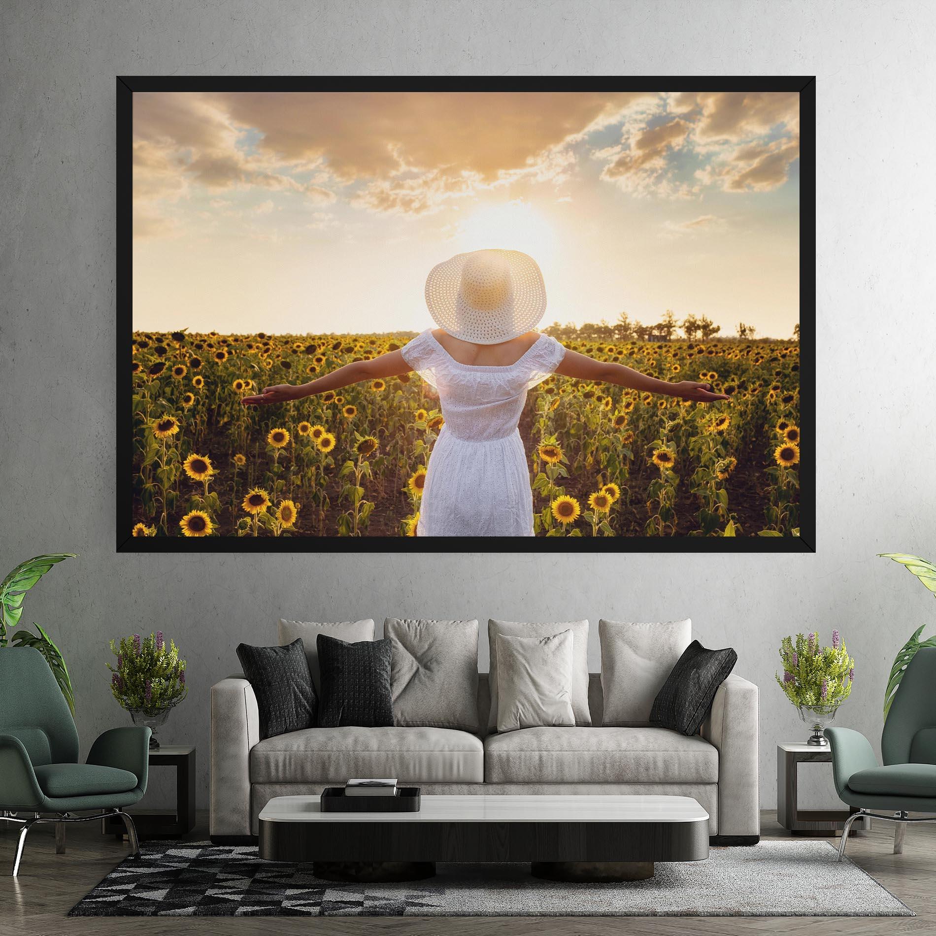 Vászonkép Girl In Nature mockup 7