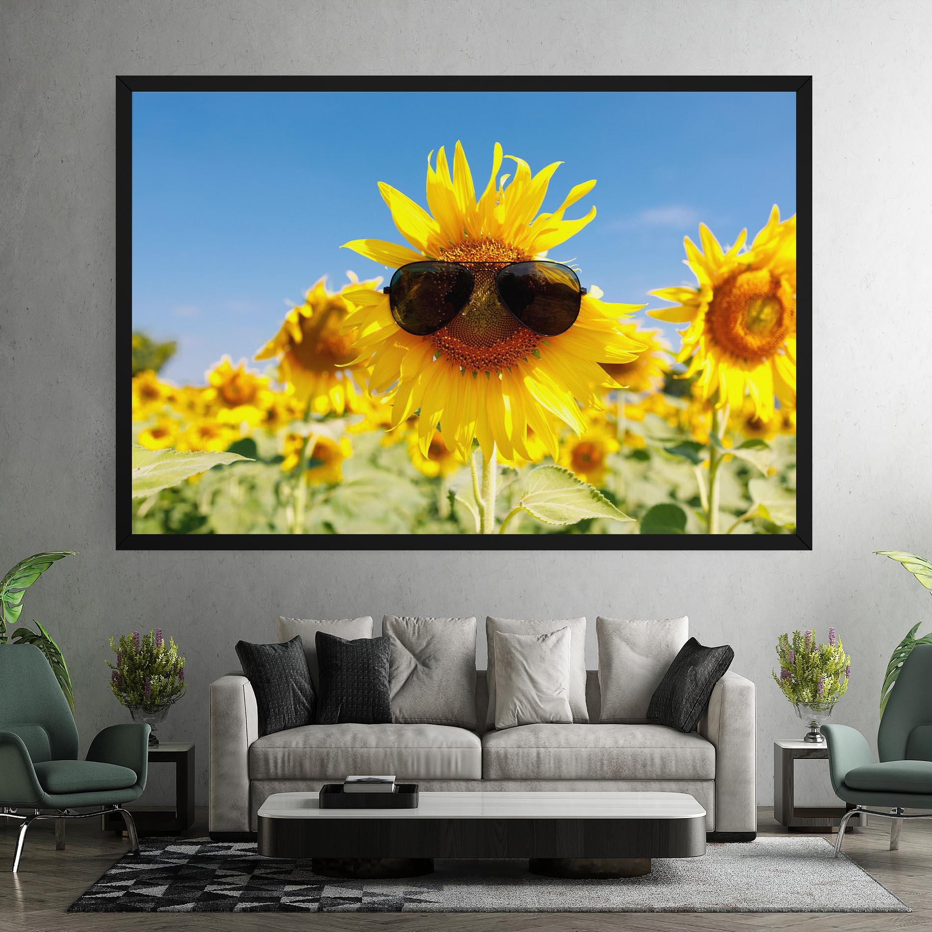 Vászonkép Sun Flower Glasses mockup 7