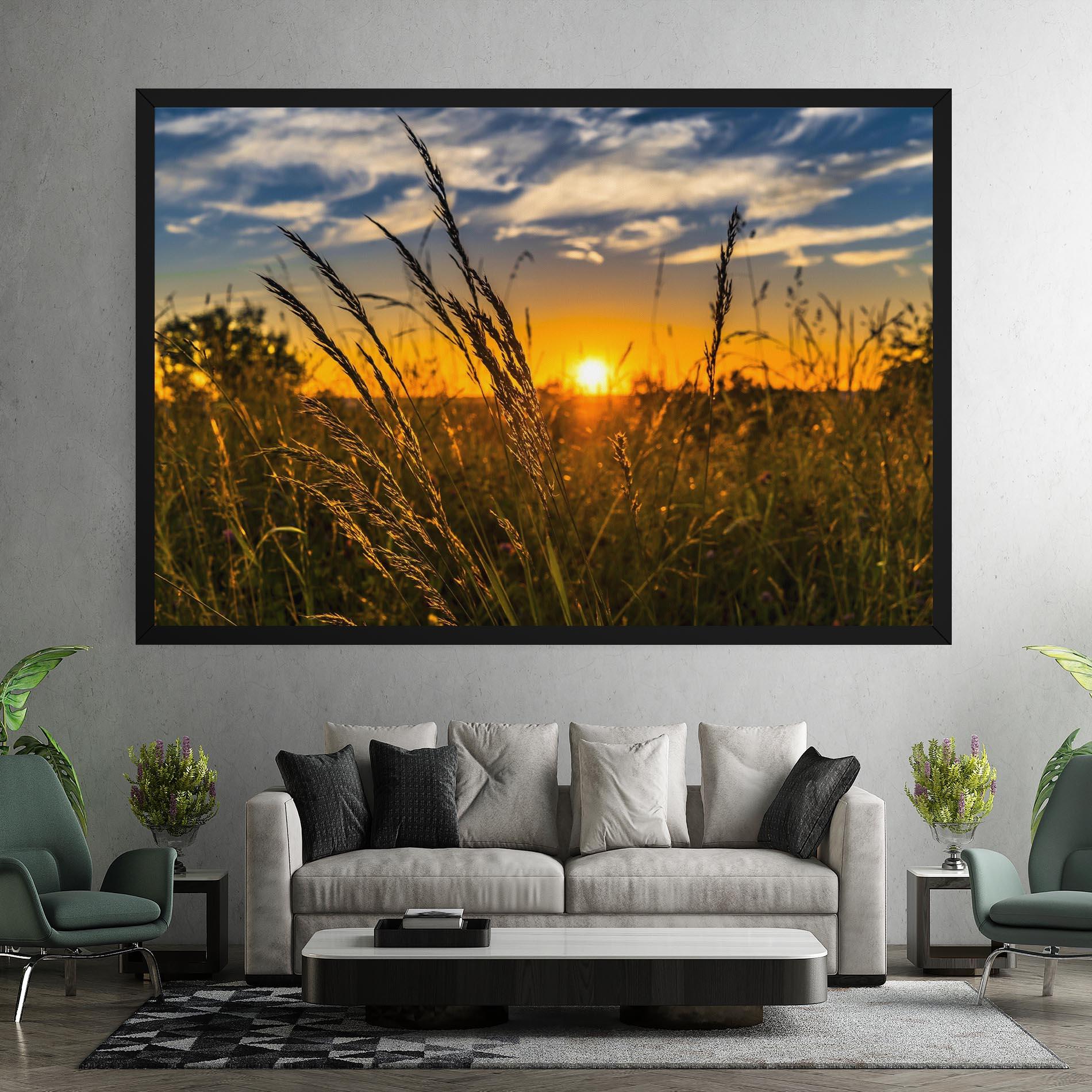 Vászonkép Wheat Sunset mockup 7