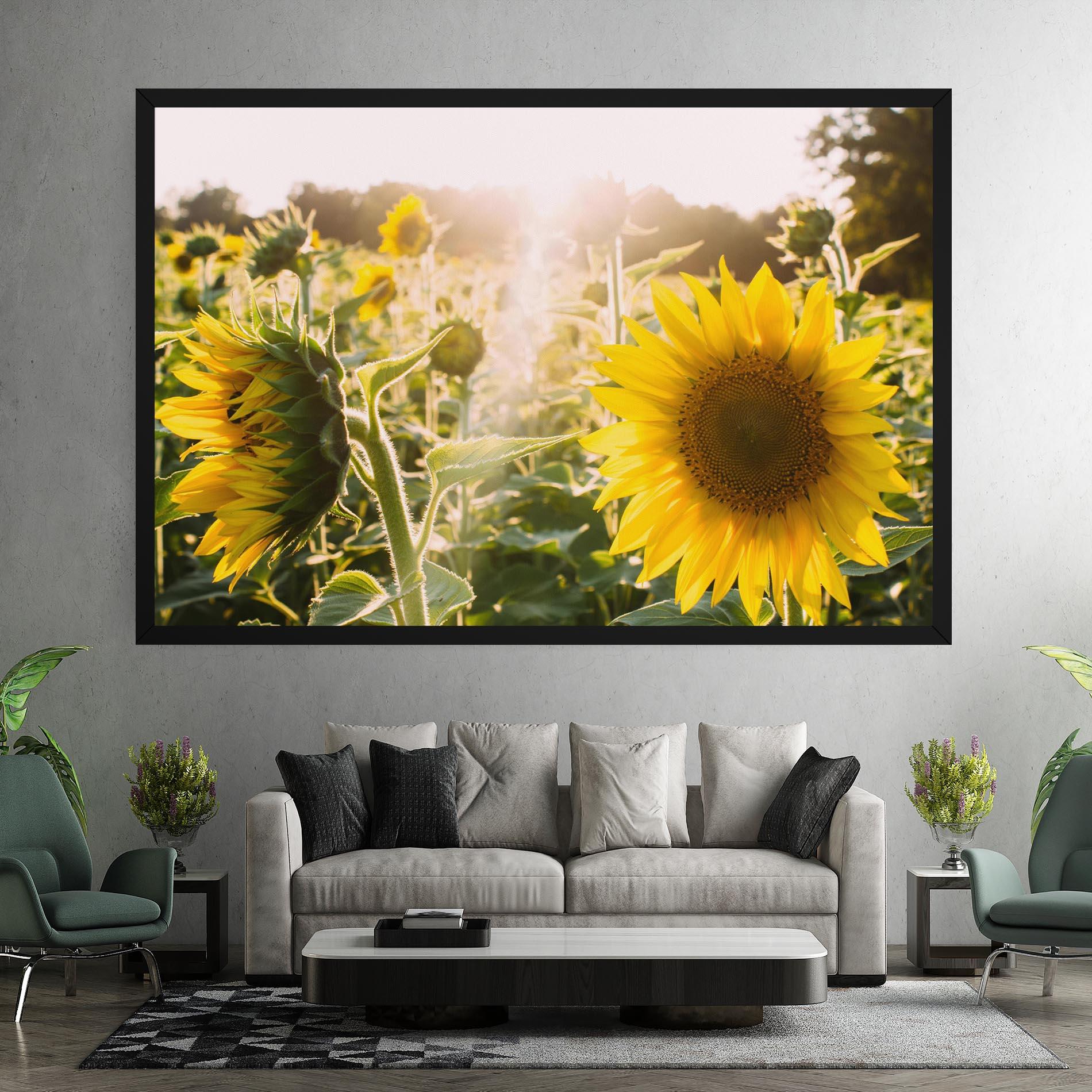 Vászonkép Yellow Sun Flower mockup 7