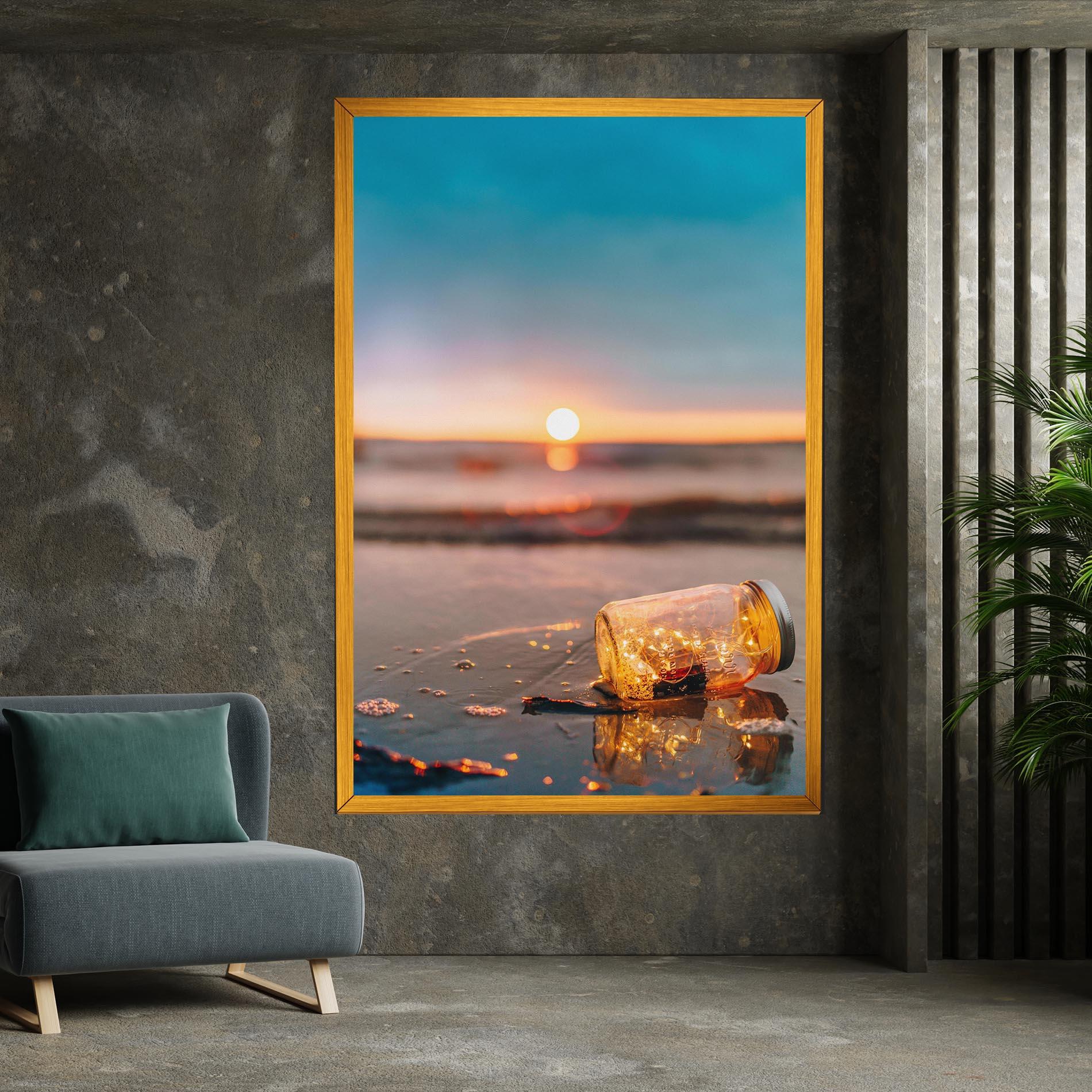 Vászonkép Jar With Lights mockup 7