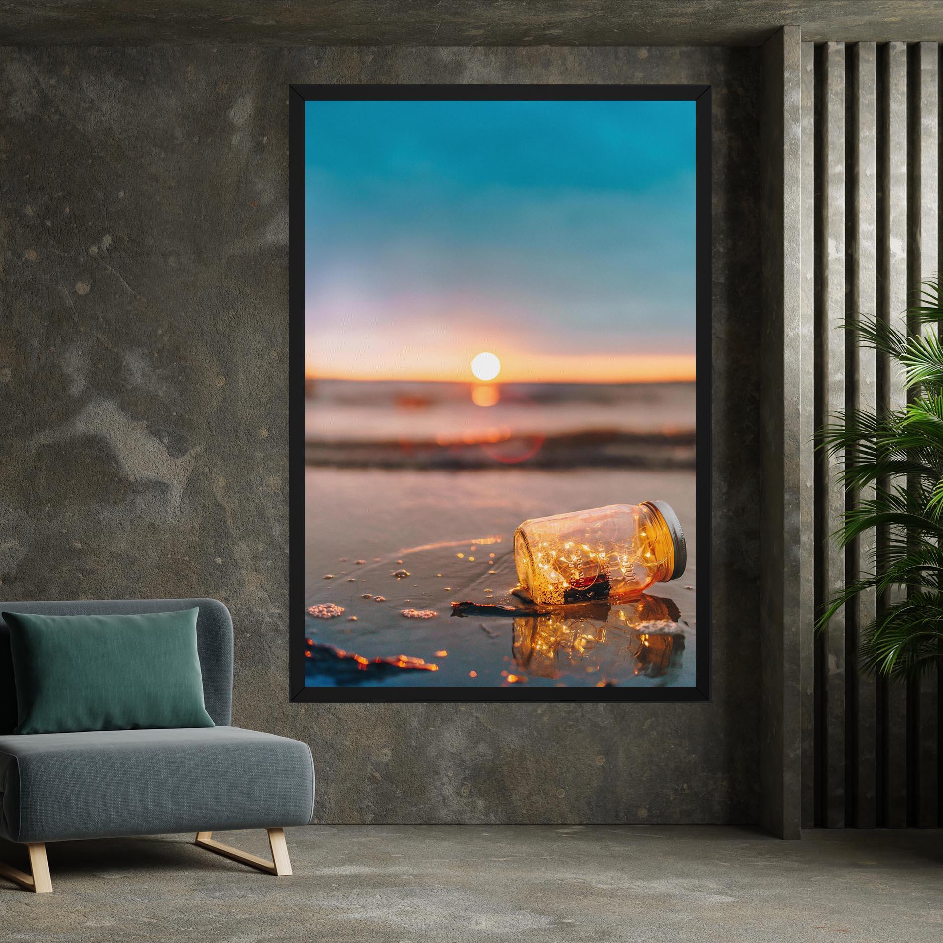 Vászonkép Jar With Lights mockup 7