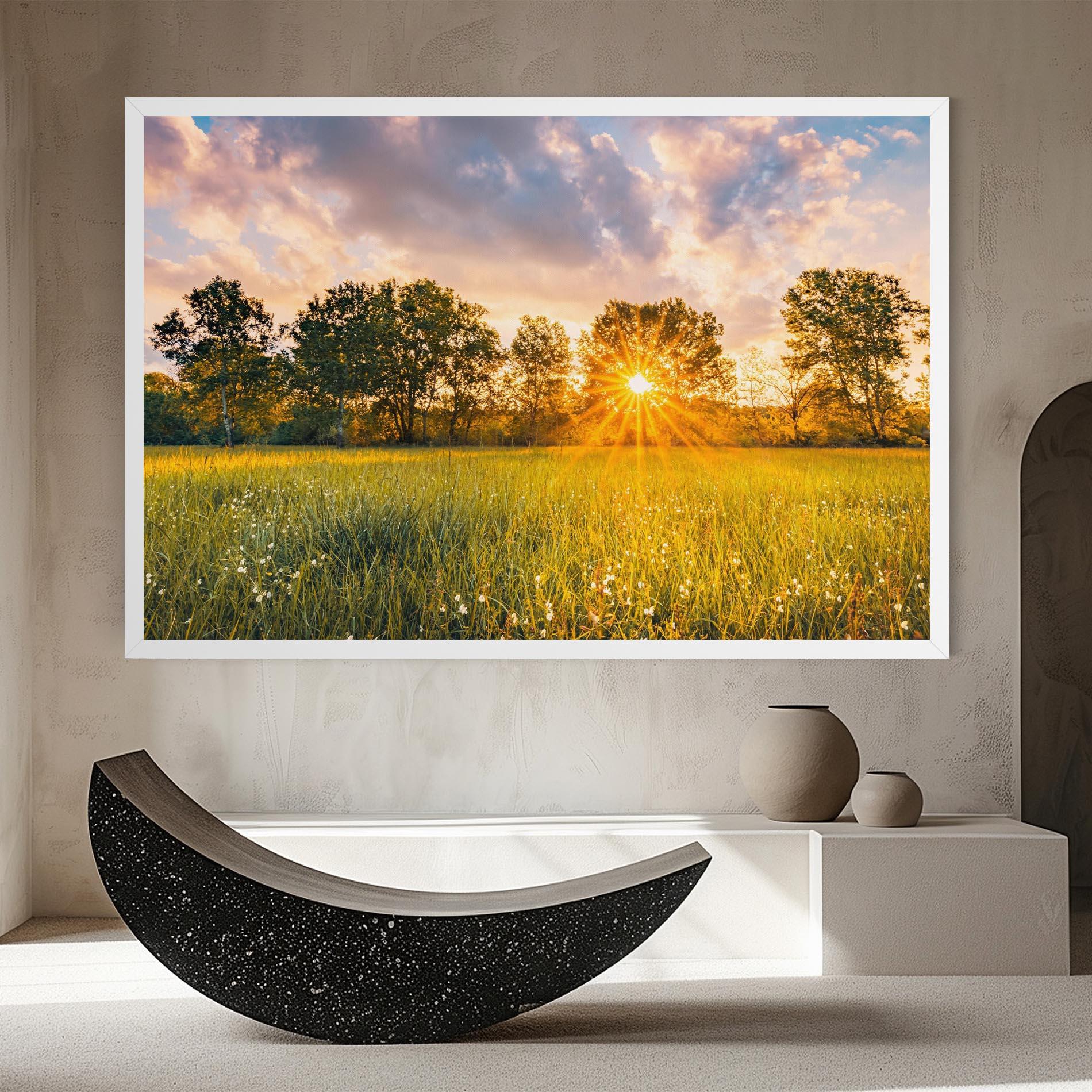 Vászonkép Blossoming Meadow mockup 8