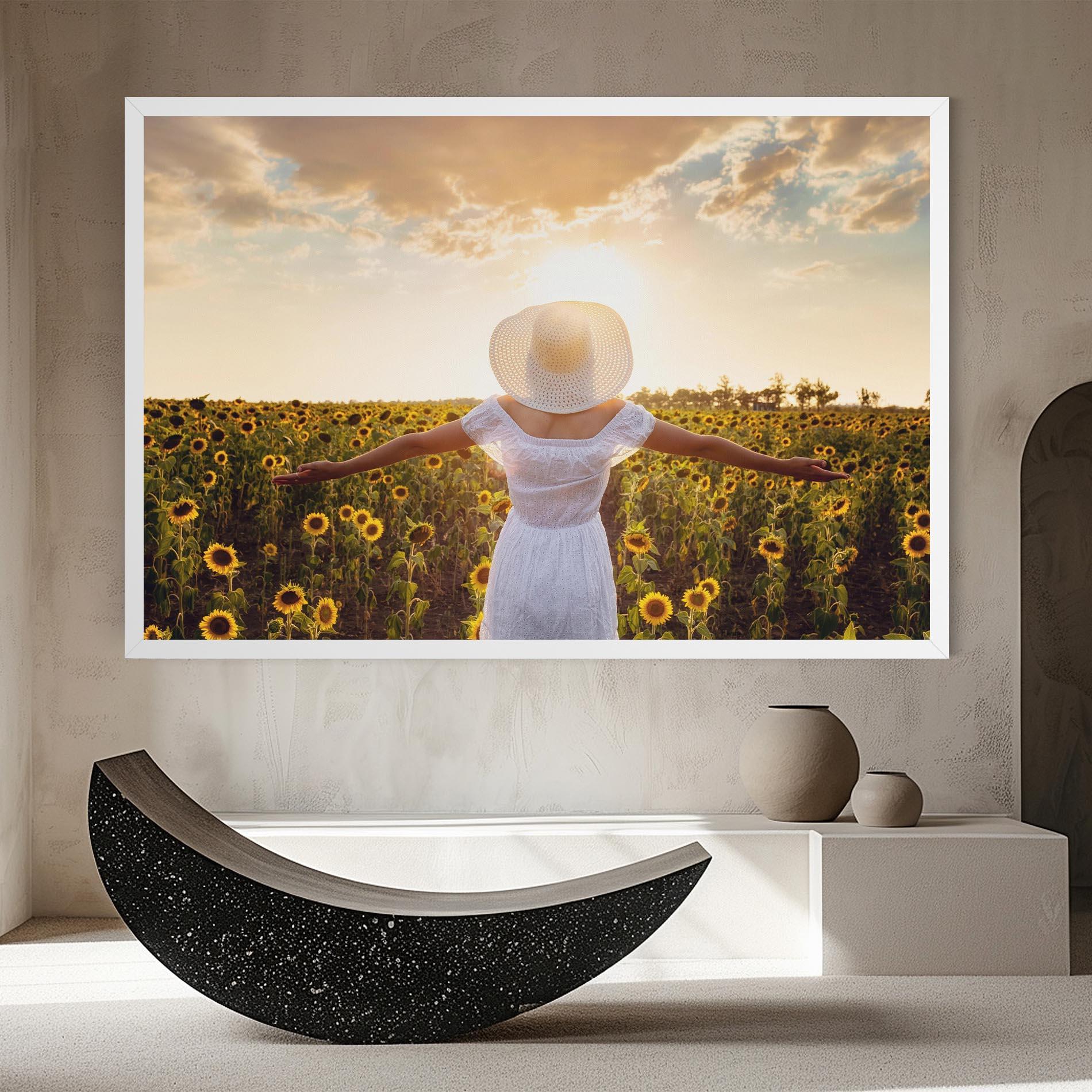 Vászonkép Girl In Nature mockup 8