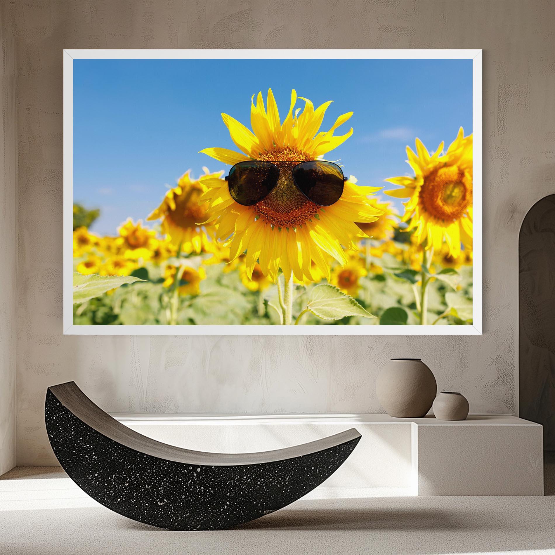 Vászonkép Sun Flower Glasses mockup 8