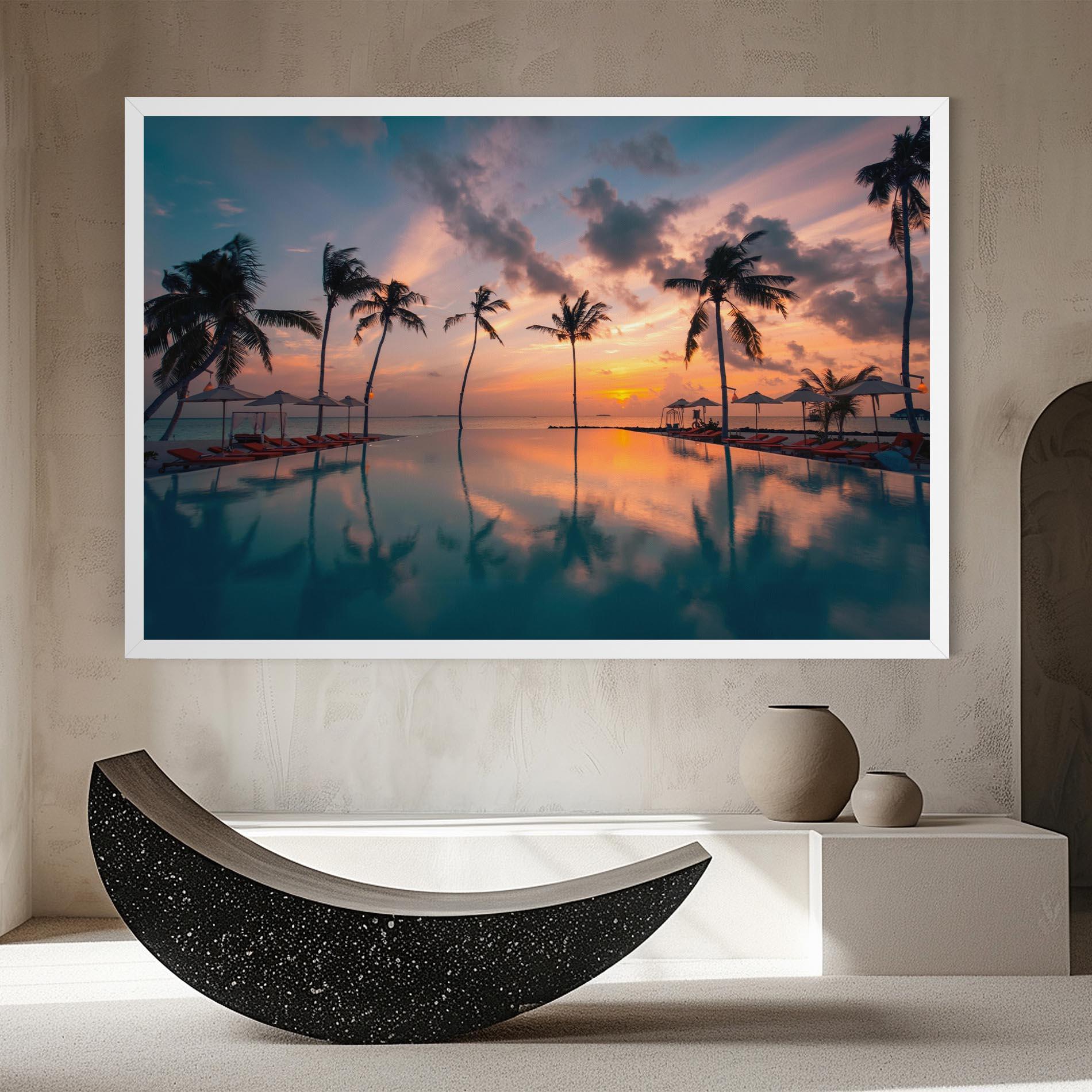 Vászonkép Tropical Beach mockup 8